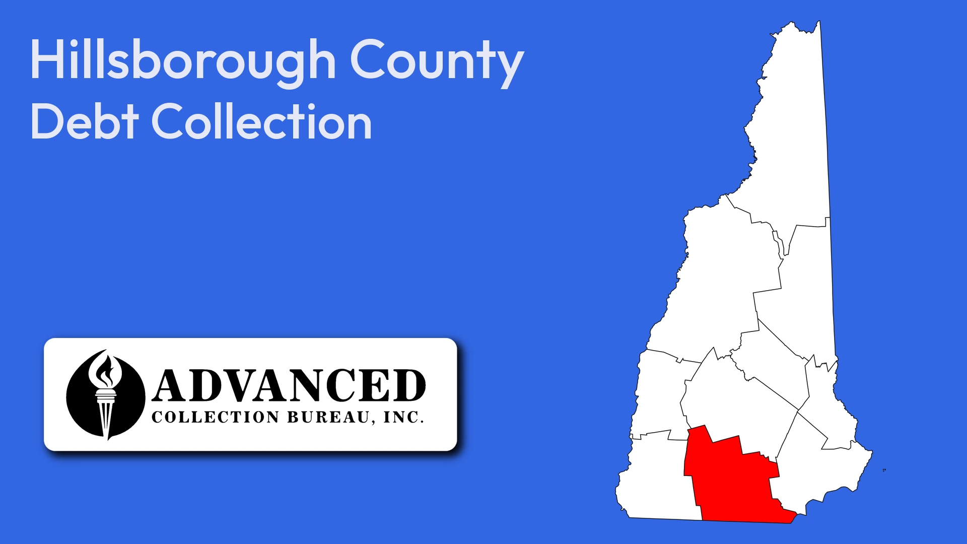 Map of New Hampshire highlighting Hillsborough County