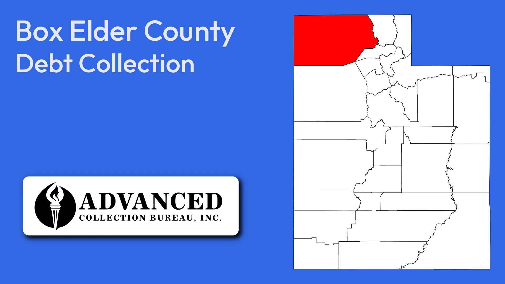 Map of Utah highlighting Box Elder County