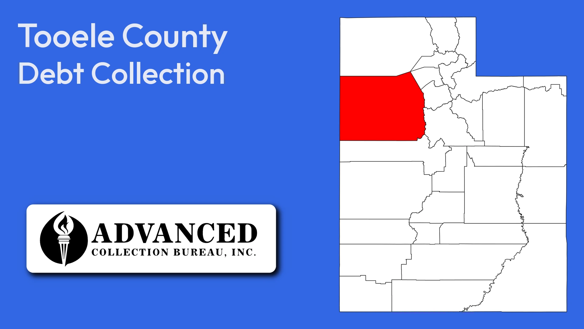 Map of Utah highlighting Tooele County