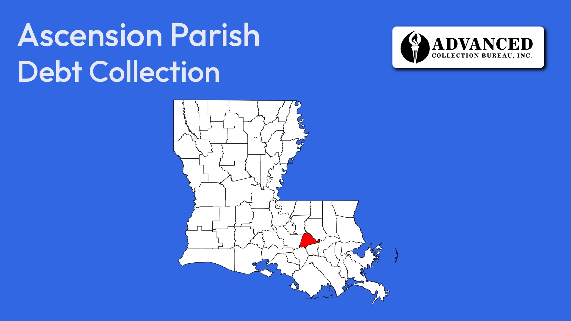 Map of Louisiana highlighting Ascension Parish