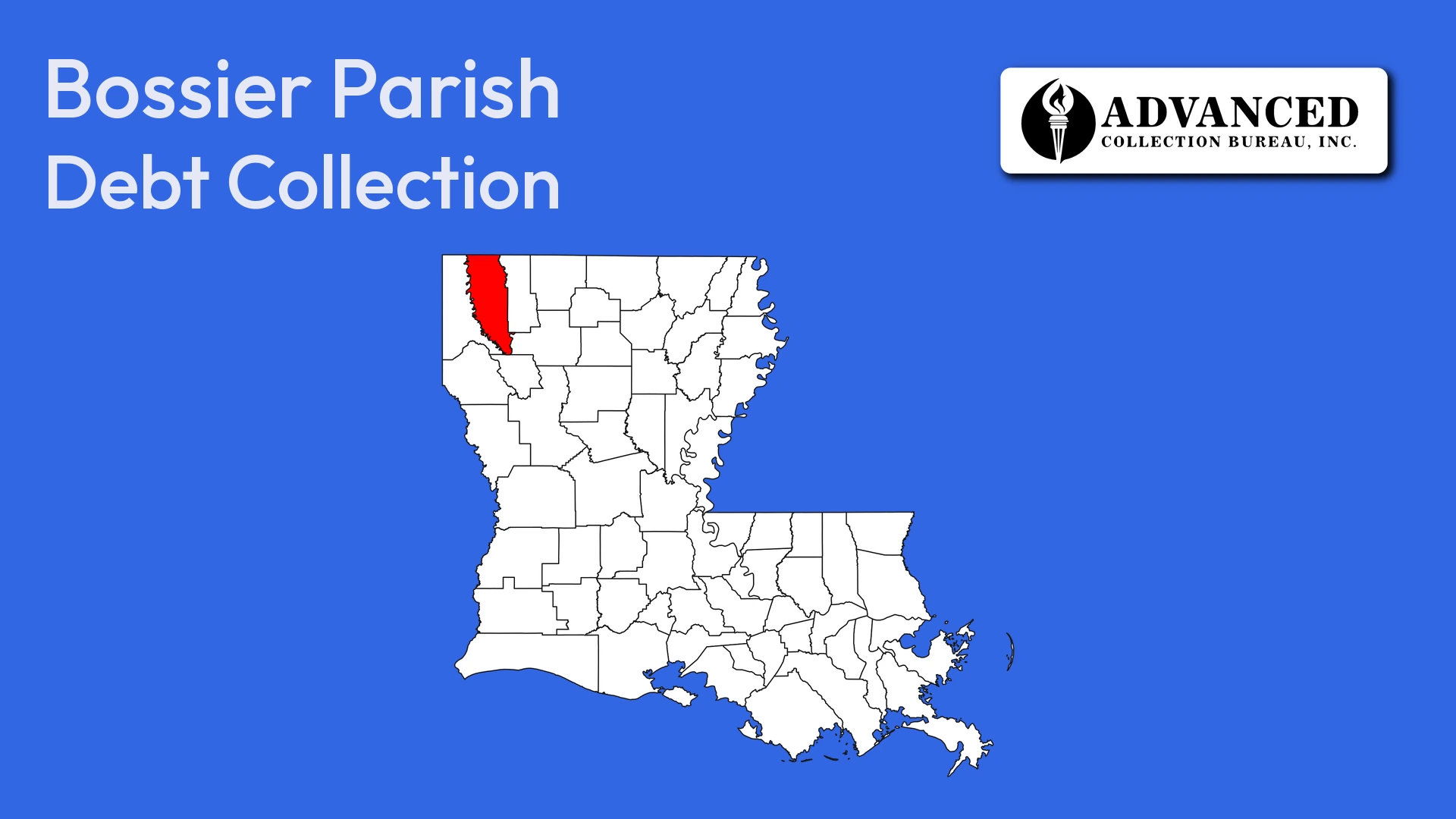 Map of Louisiana highlighting Bossier Parish