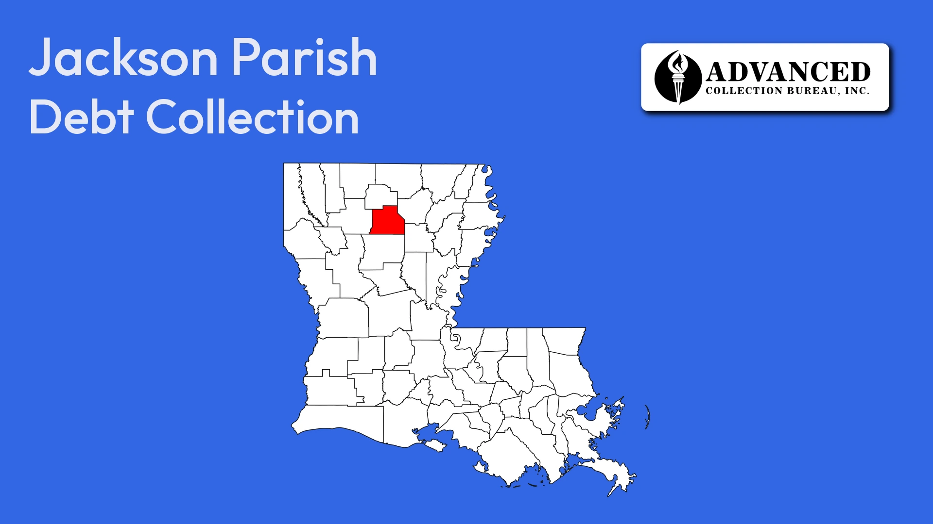 Map of Louisiana highlighting Jackson Parish