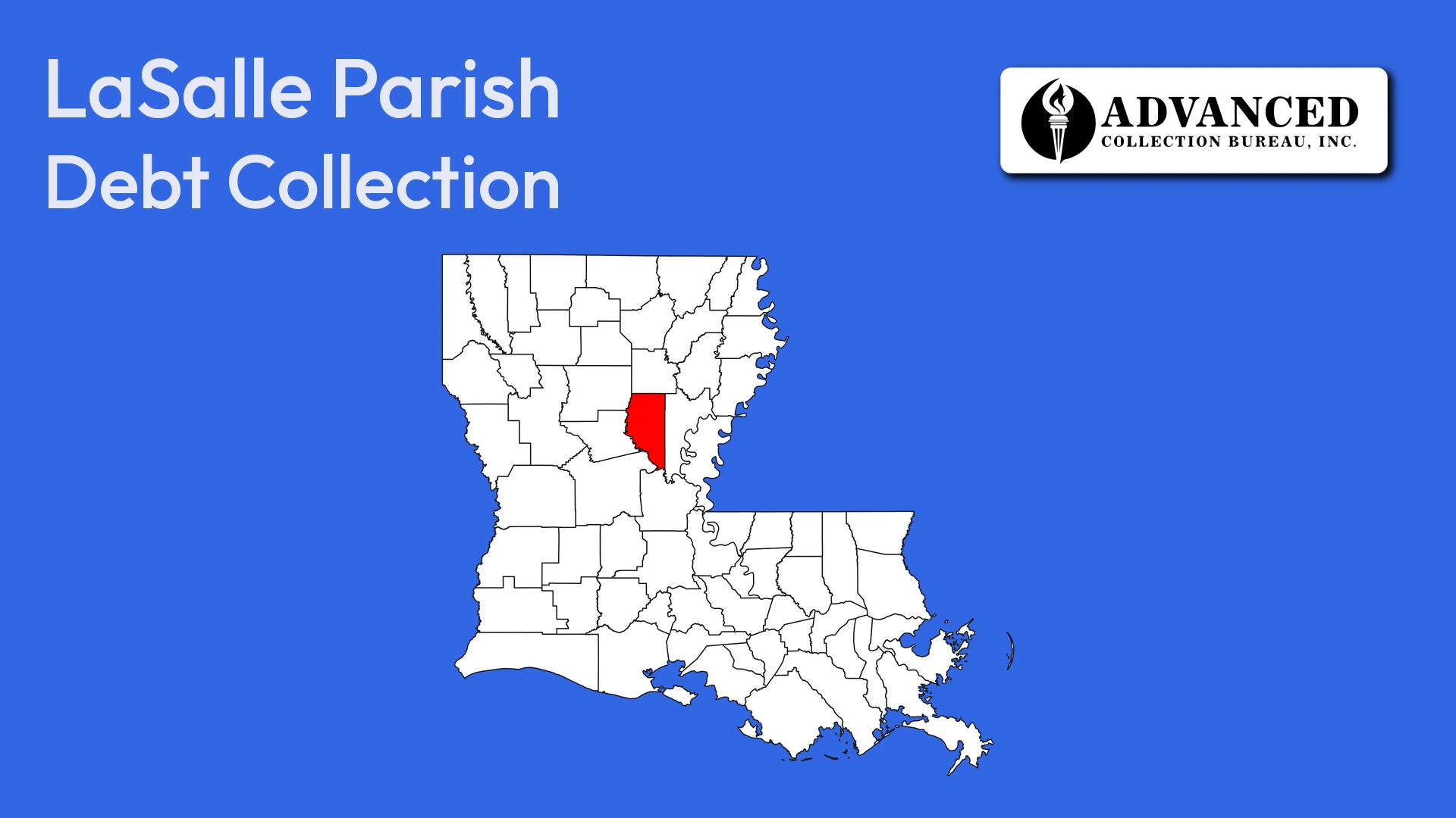 Map of Louisiana highlighting LaSalle Parish