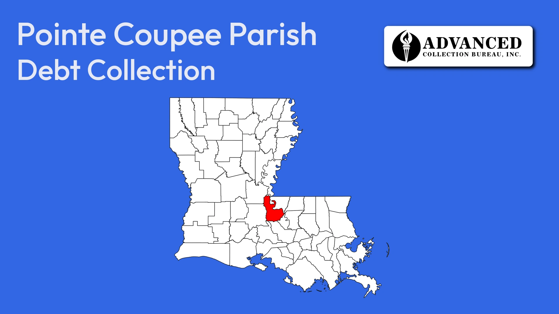 Map of Louisiana highlighting Pointe Coupee Parish