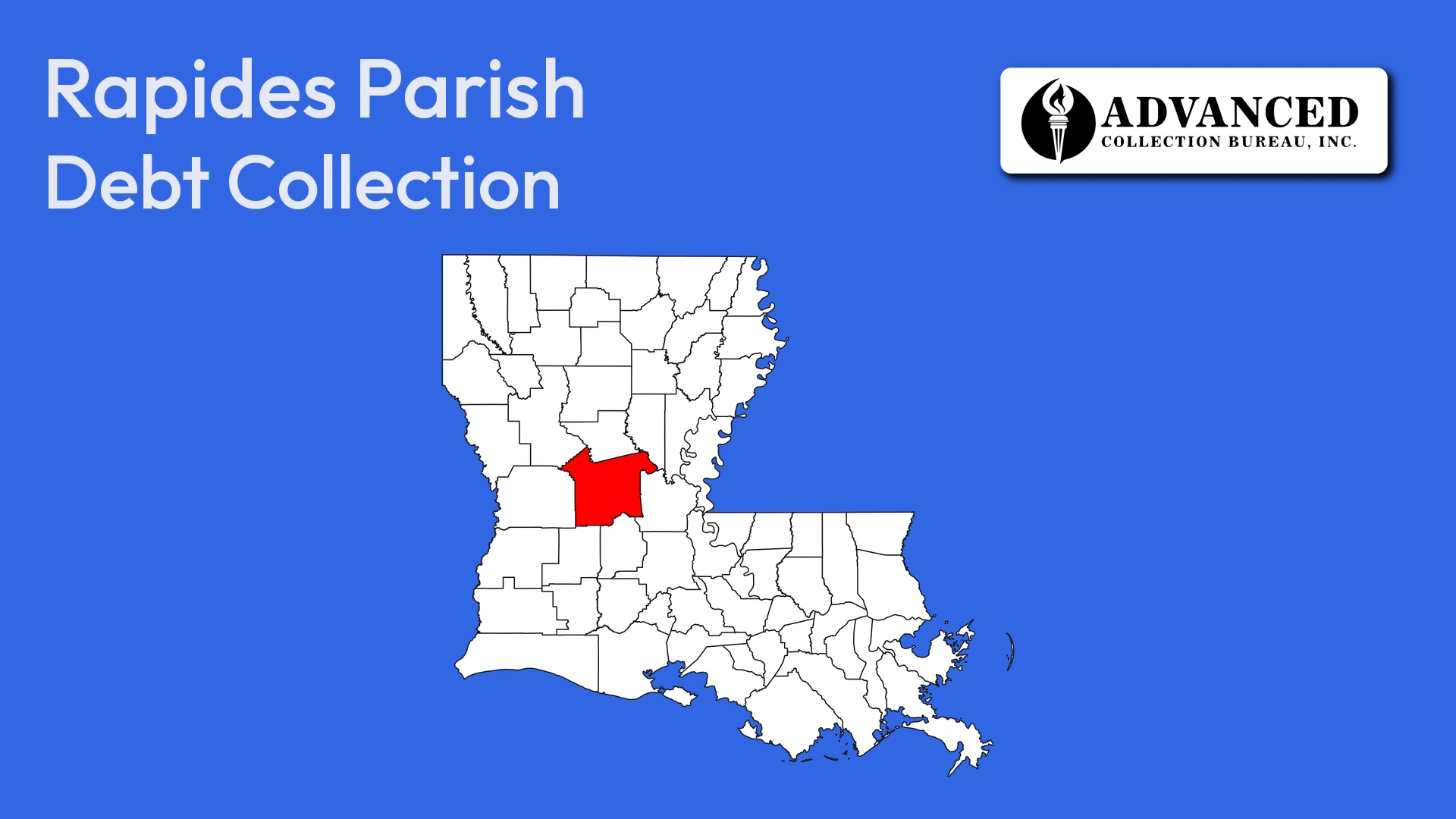 Map of Louisiana highlighting Rapides Parish