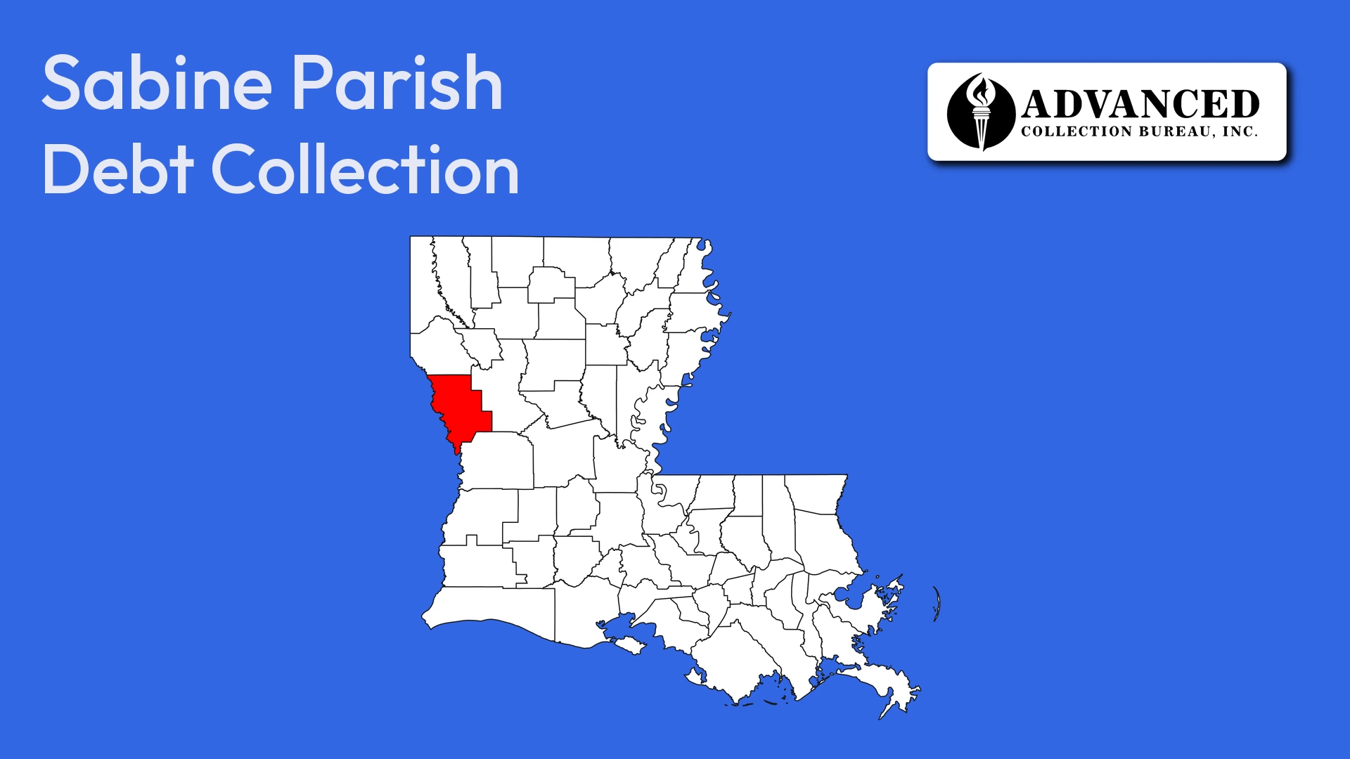 Map of Louisiana highlighting Sabine Parish