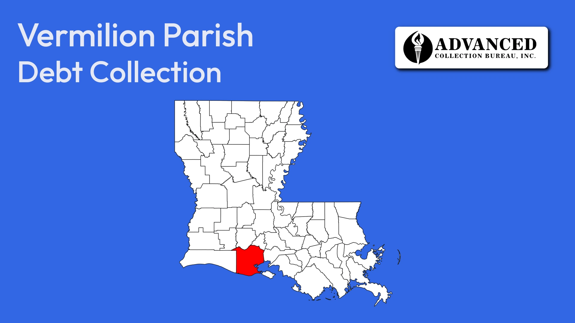 Map of Louisiana highlighting Vermilion Parish