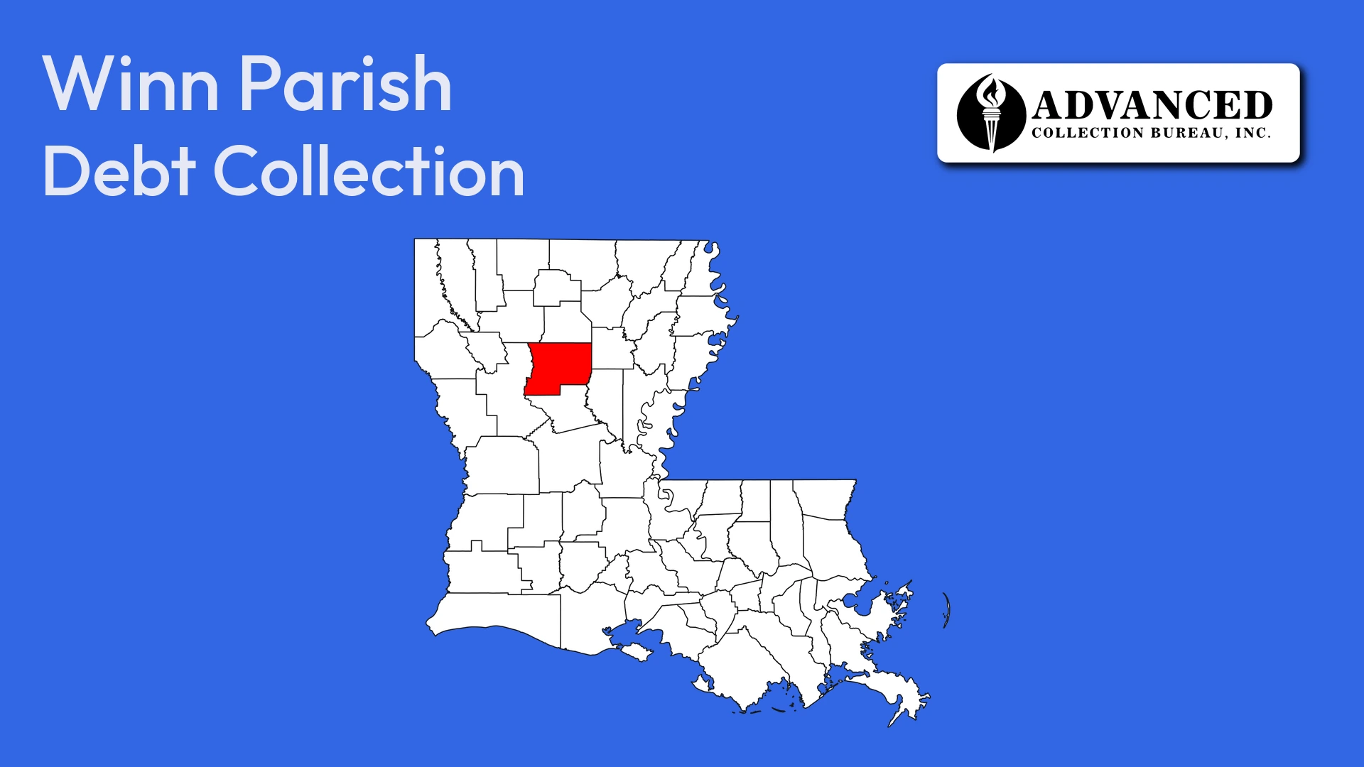 Map of Louisiana highlighting Winn Parish