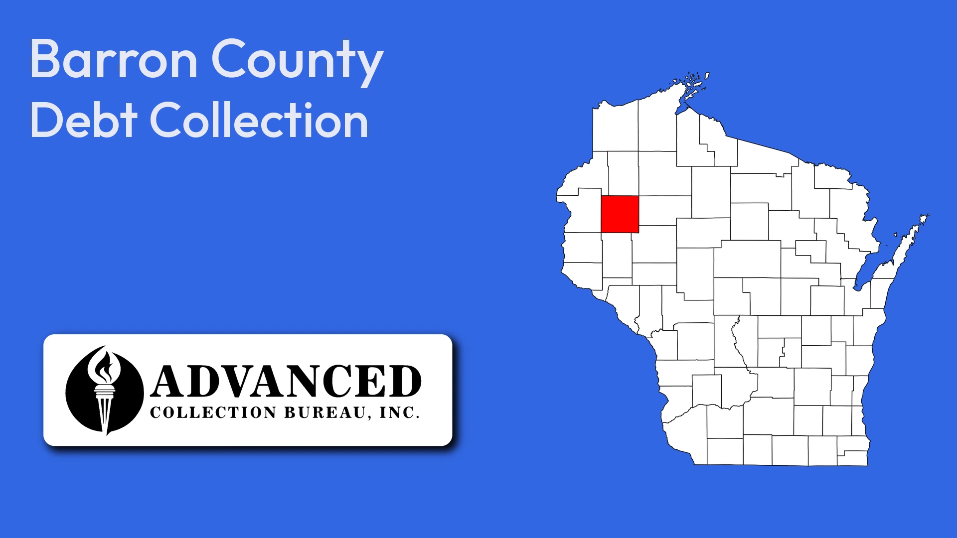 Map of Wisconsin highlighting Barron County