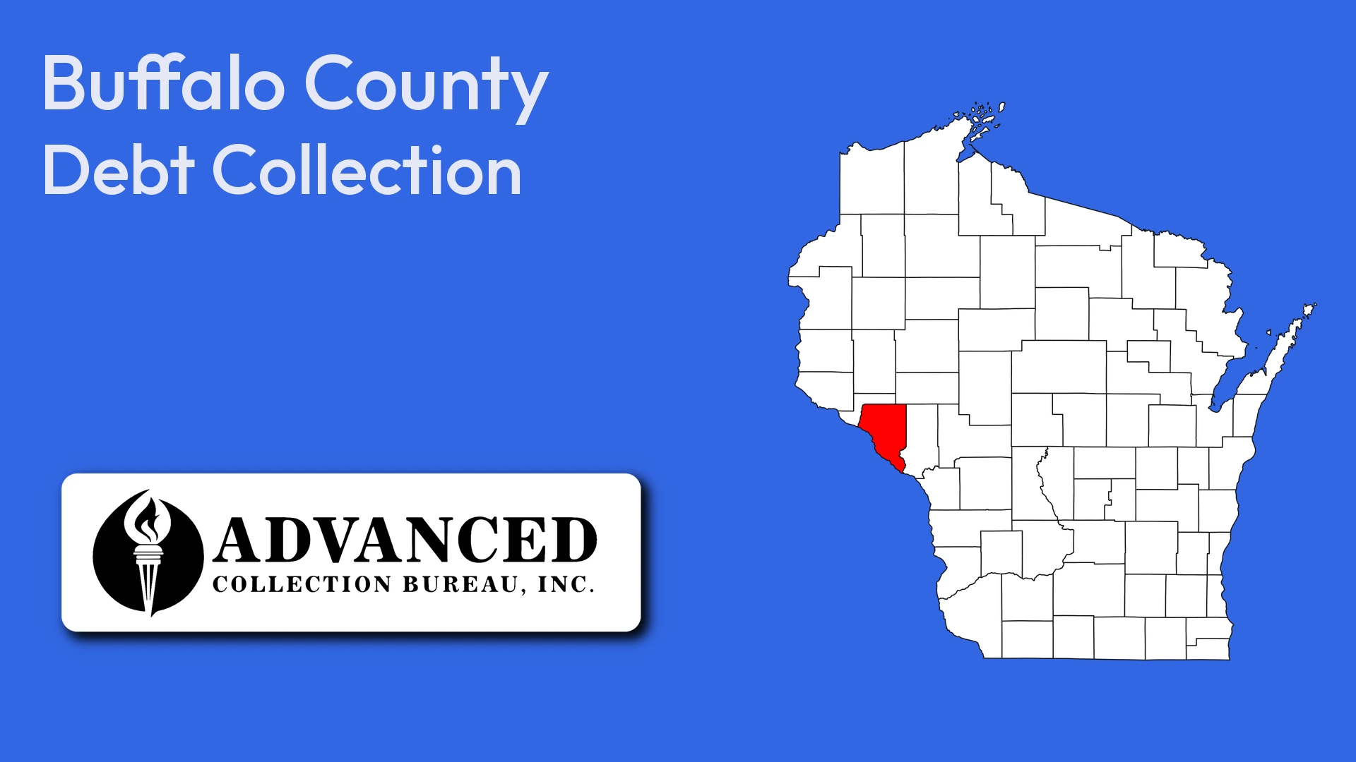 Map of Wisconsin highlighting Buffalo County