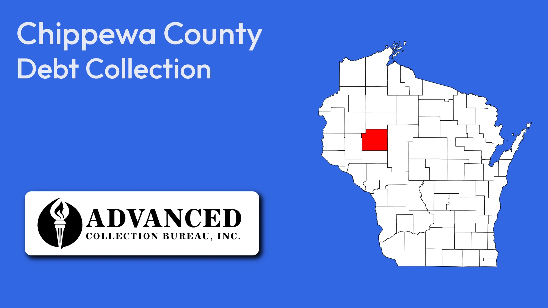 Map of Wisconsin highlighting Chippewa County