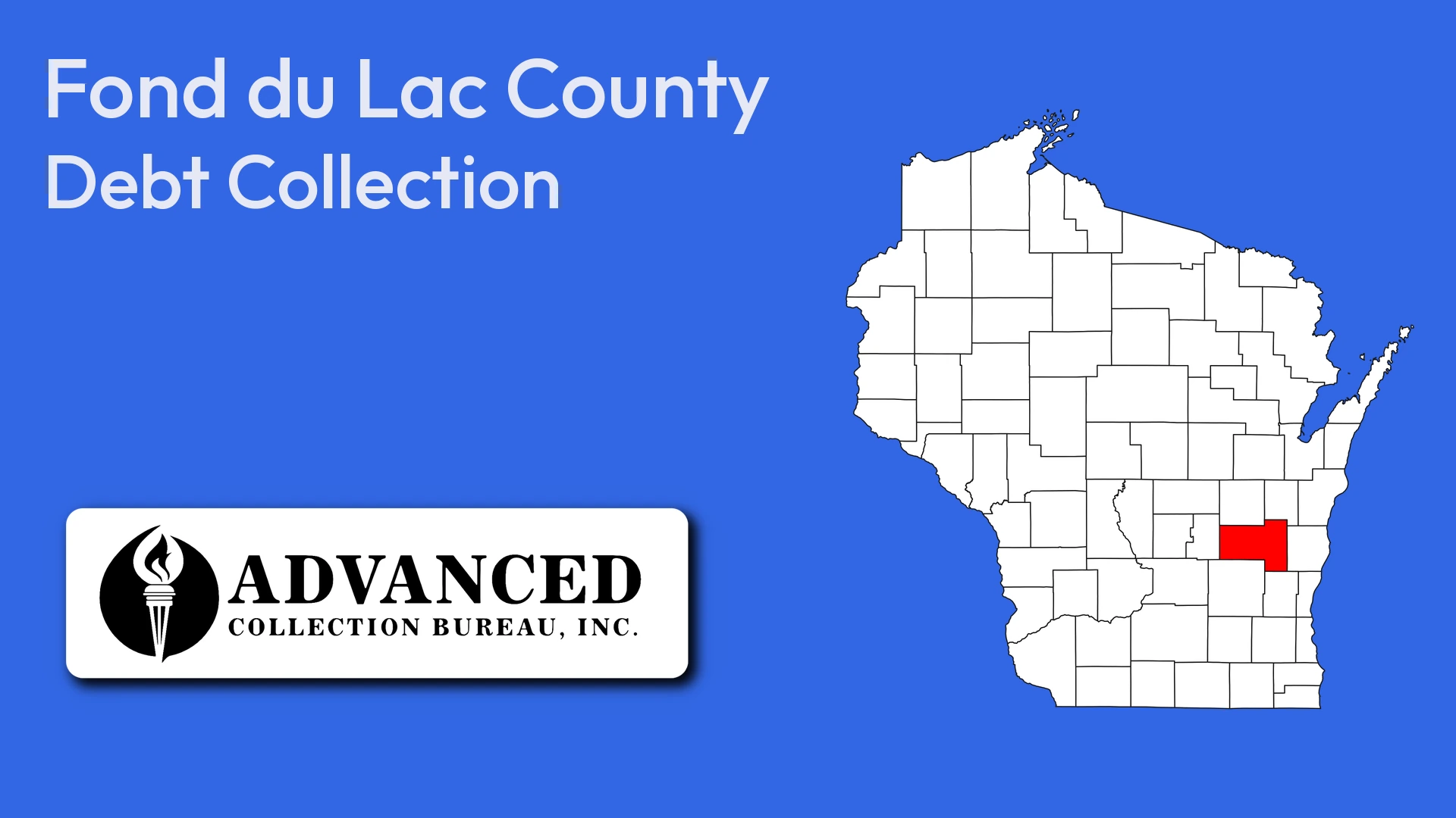 Map of Wisconsin highlighting Fond du Lac County