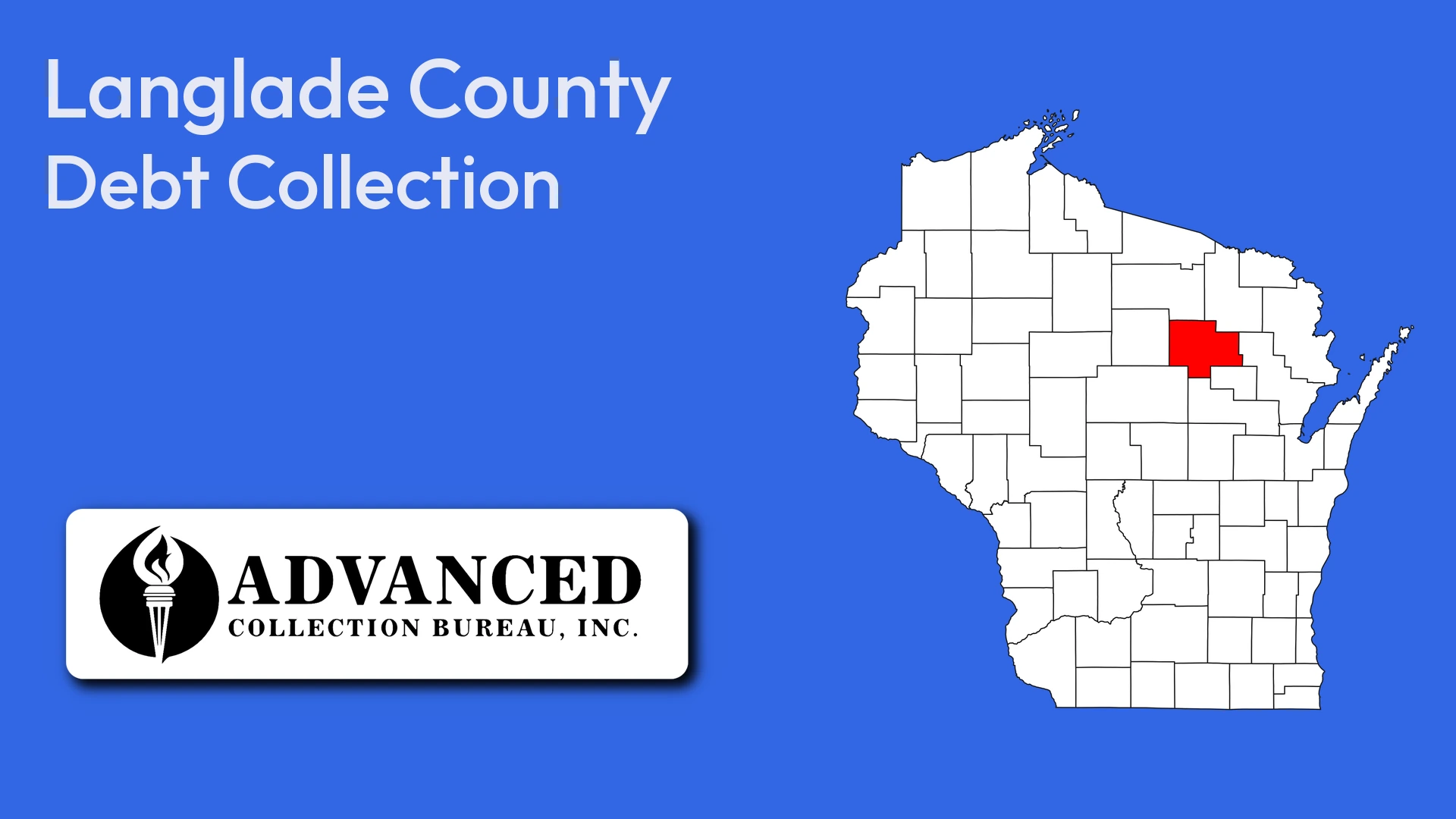 Map of Wisconsin highlighting Langlade County