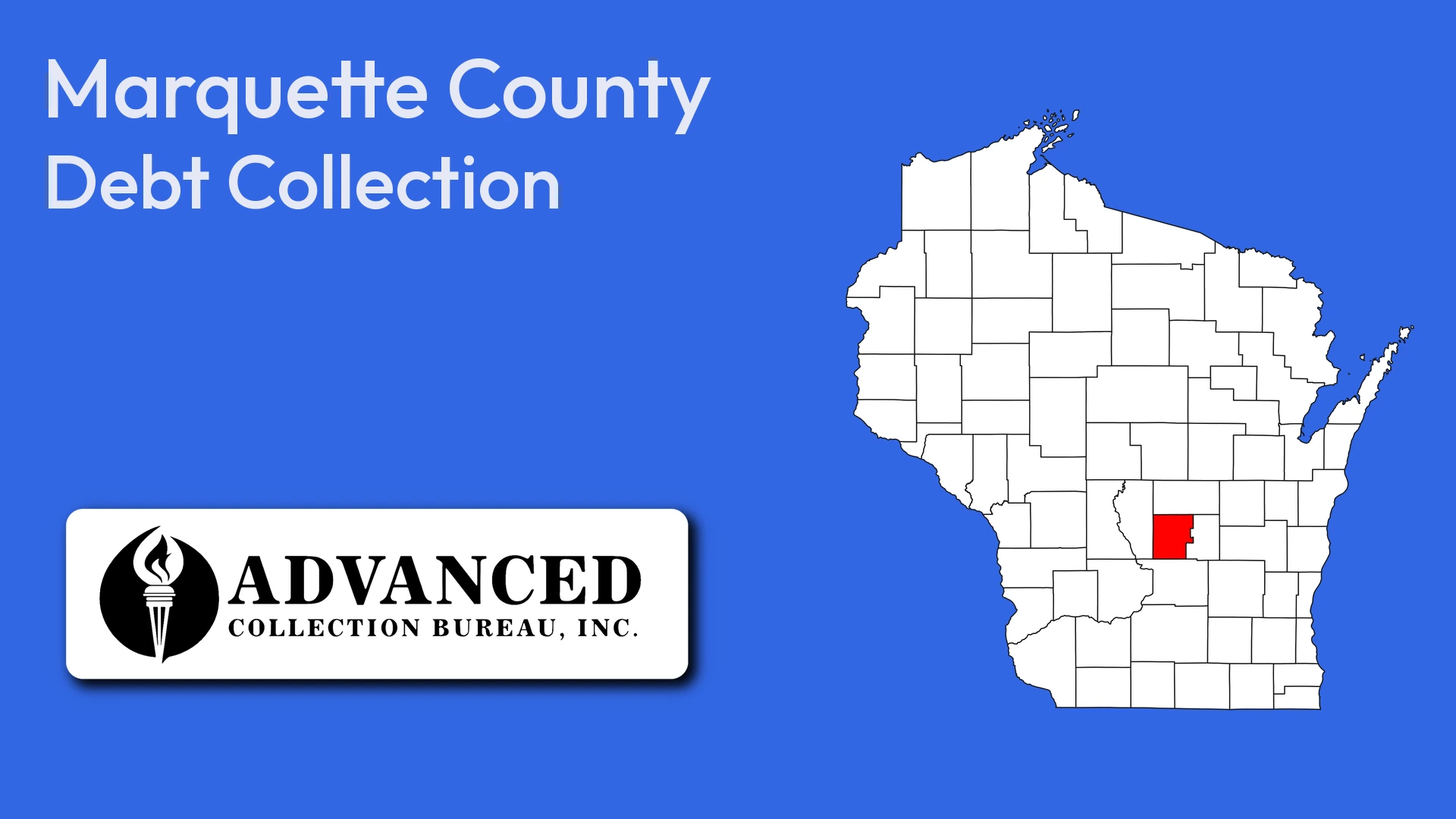 Map of Wisconsin highlighting Marquette County