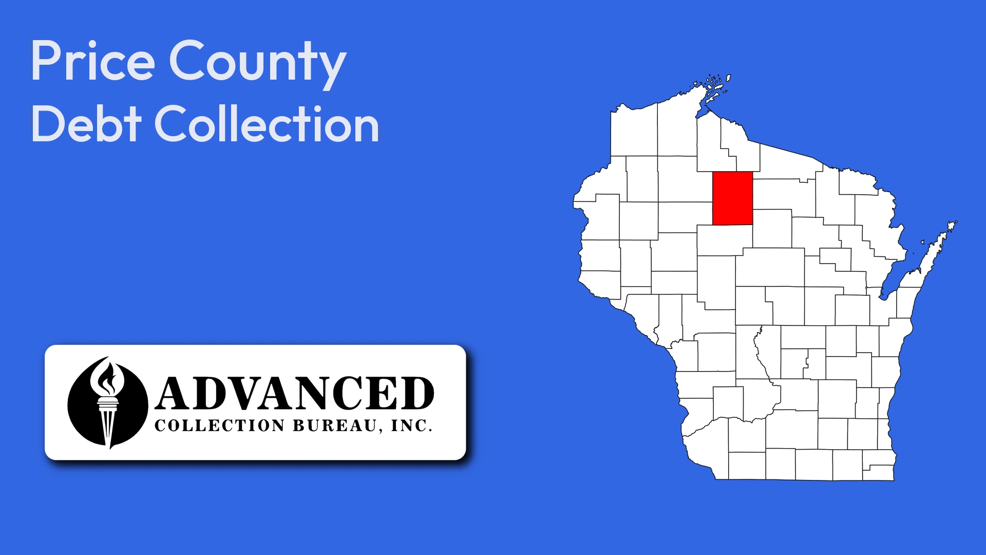 Map of Wisconsin highlighting Price County