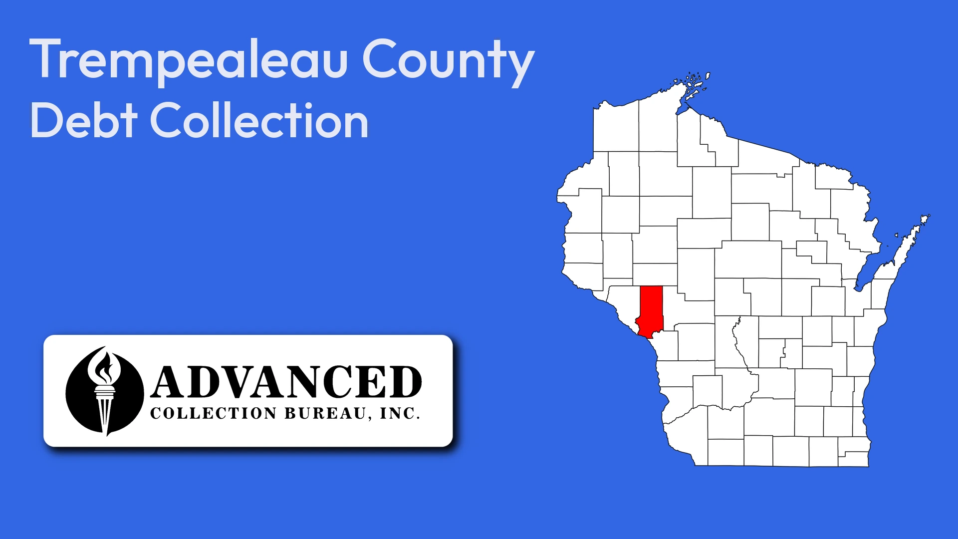 Map of Wisconsin highlighting Trempealeau County