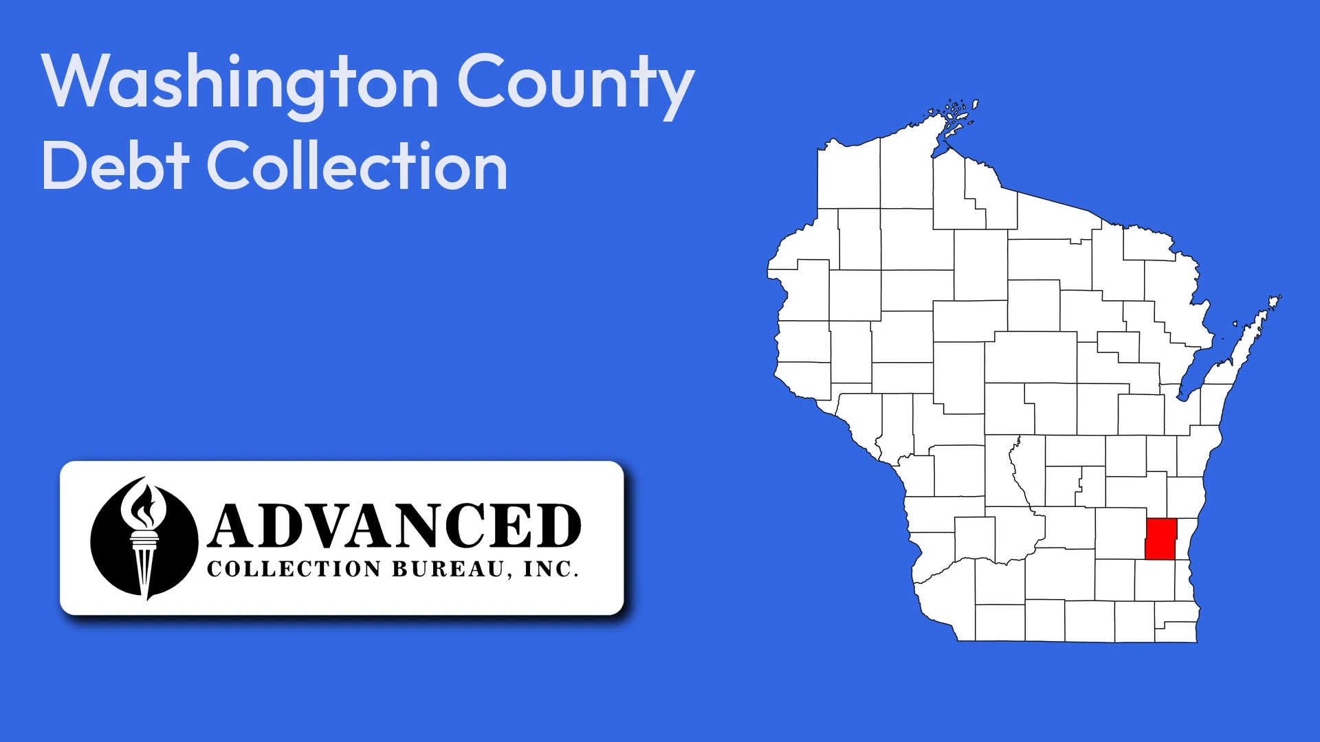 Map of Wisconsin highlighting Washington County