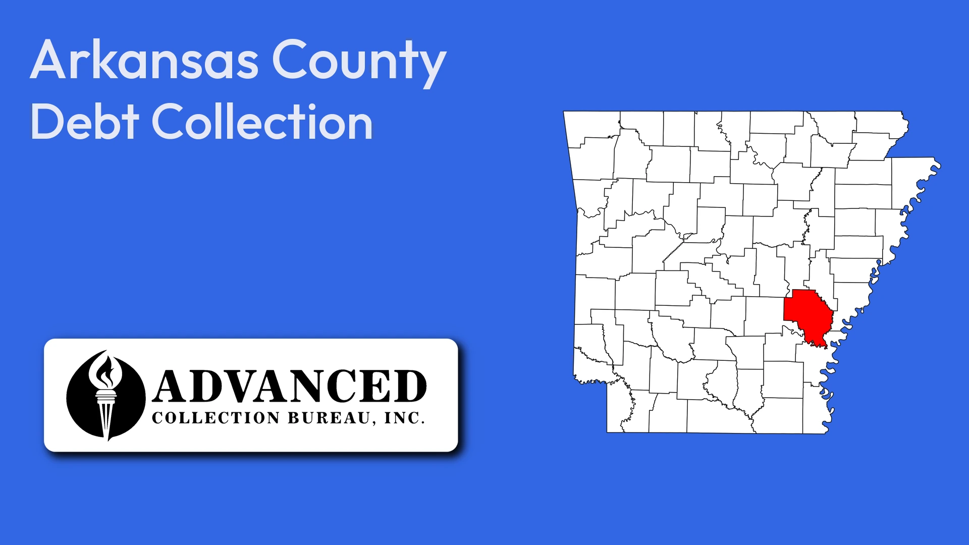 Map of Arkansas highlighting Arkansas County