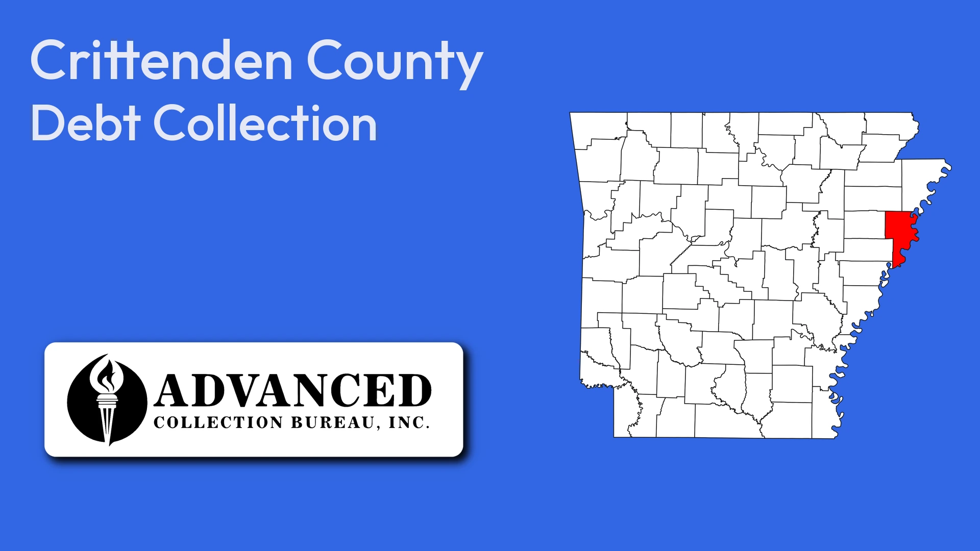 Map of Arkansas highlighting Crittenden County