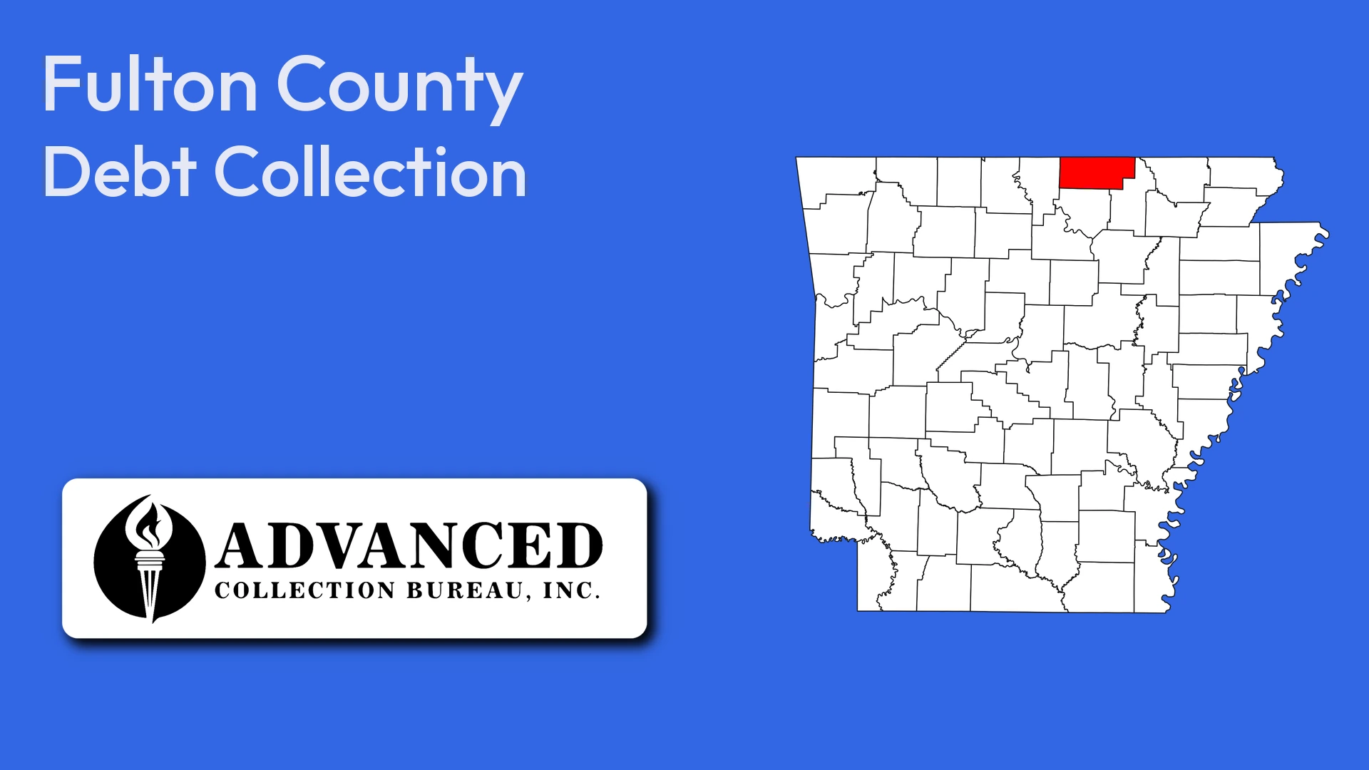 Map of Arkansas highlighting Fulton County