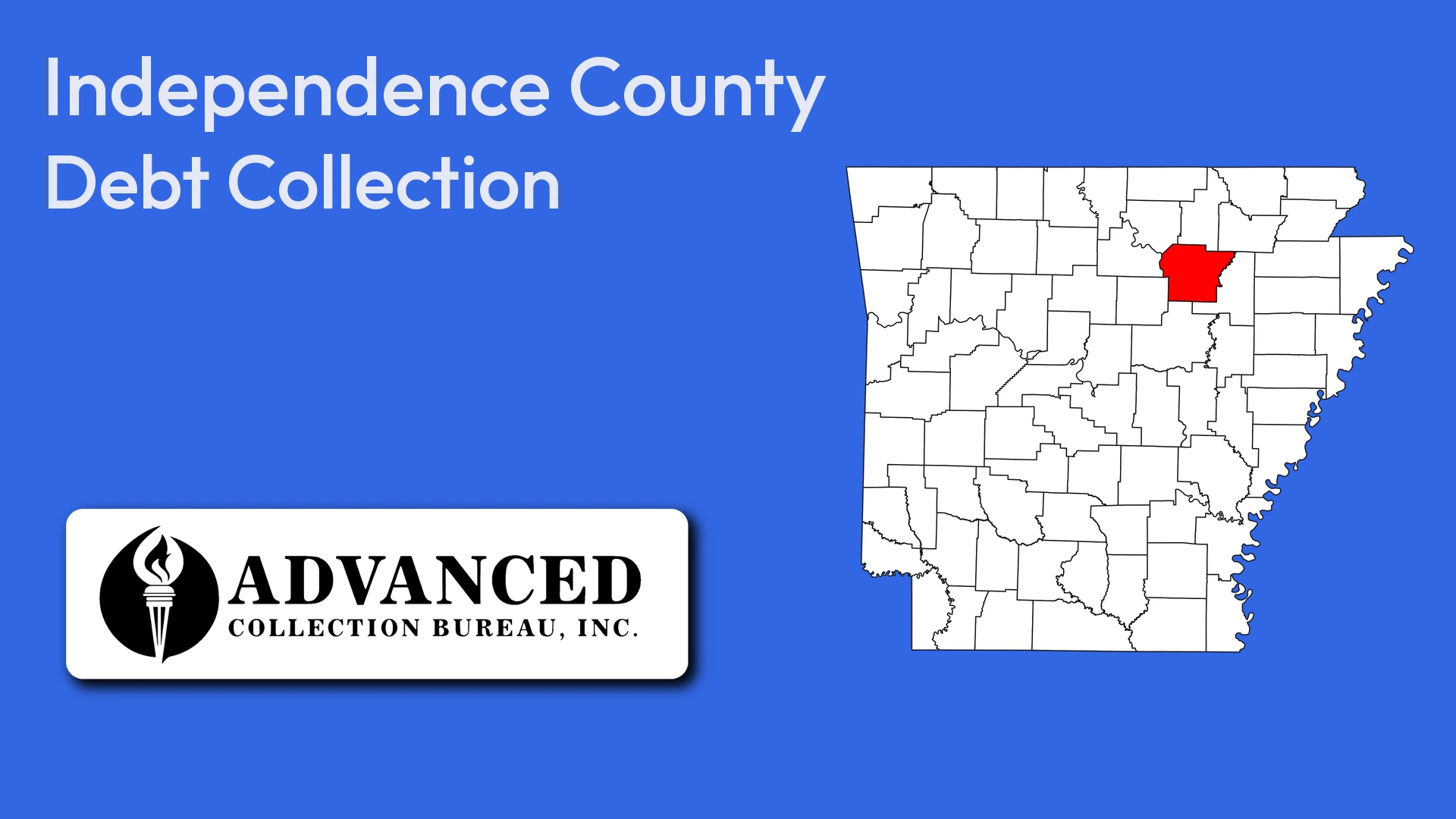Map of Arkansas highlighting Independence County