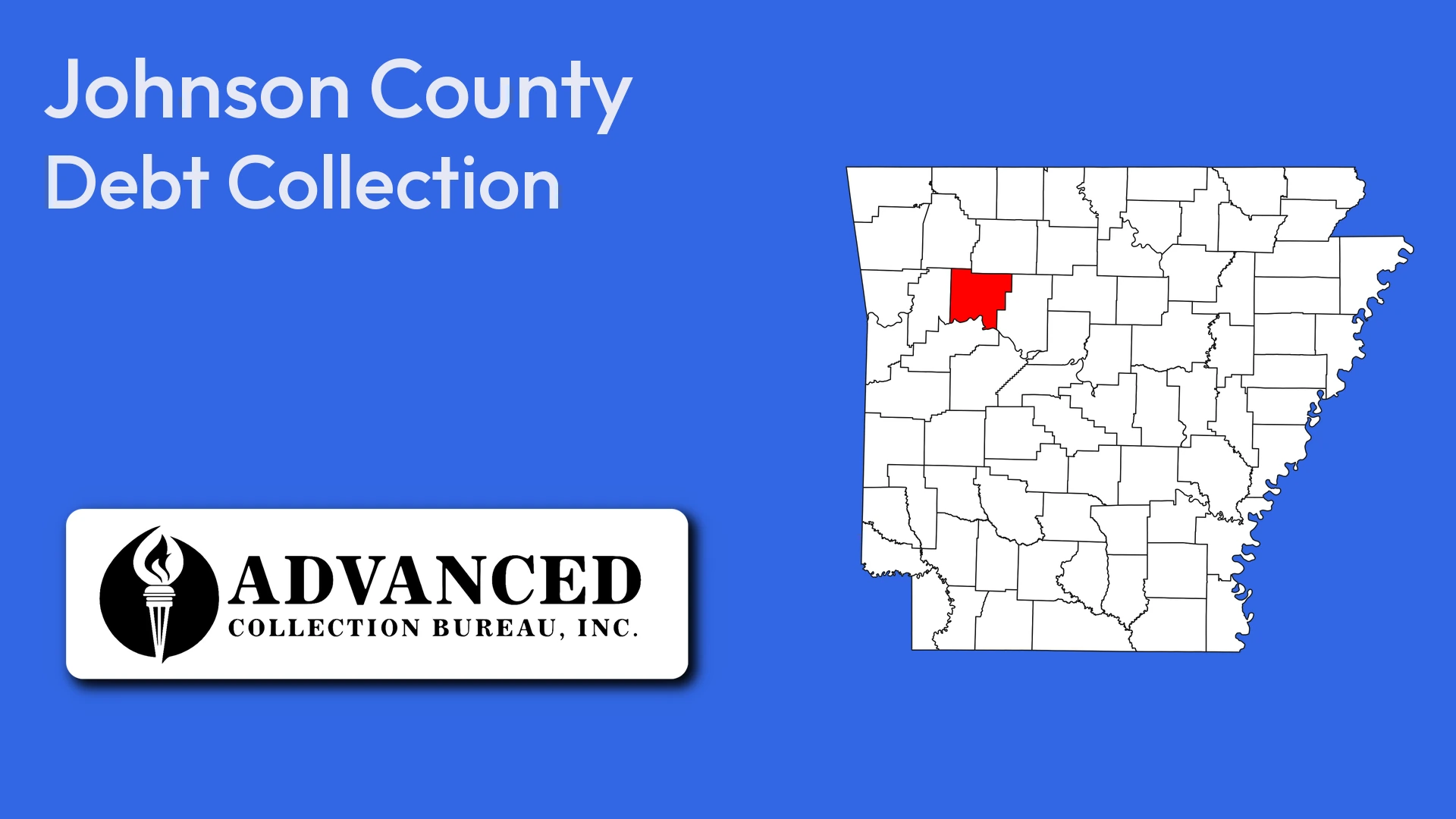 Map of Arkansas highlighting Johnson County