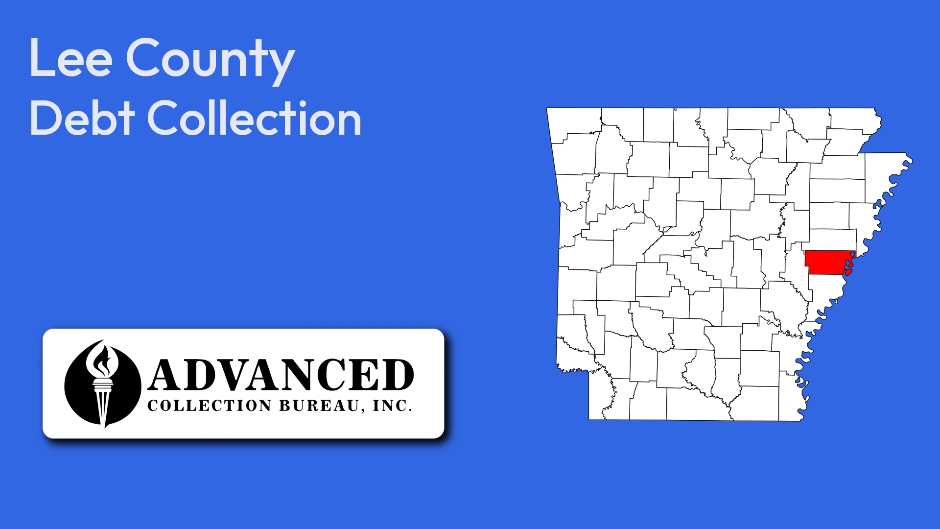 Map of Arkansas highlighting Lee County