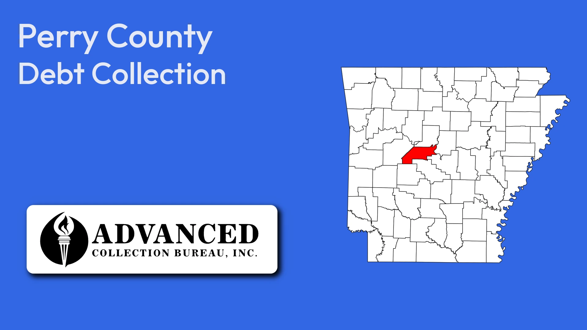Map of Arkansas highlighting Perry County