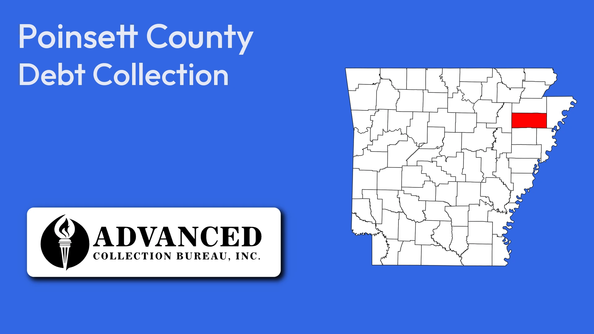 Map of Arkansas highlighting Poinsett County