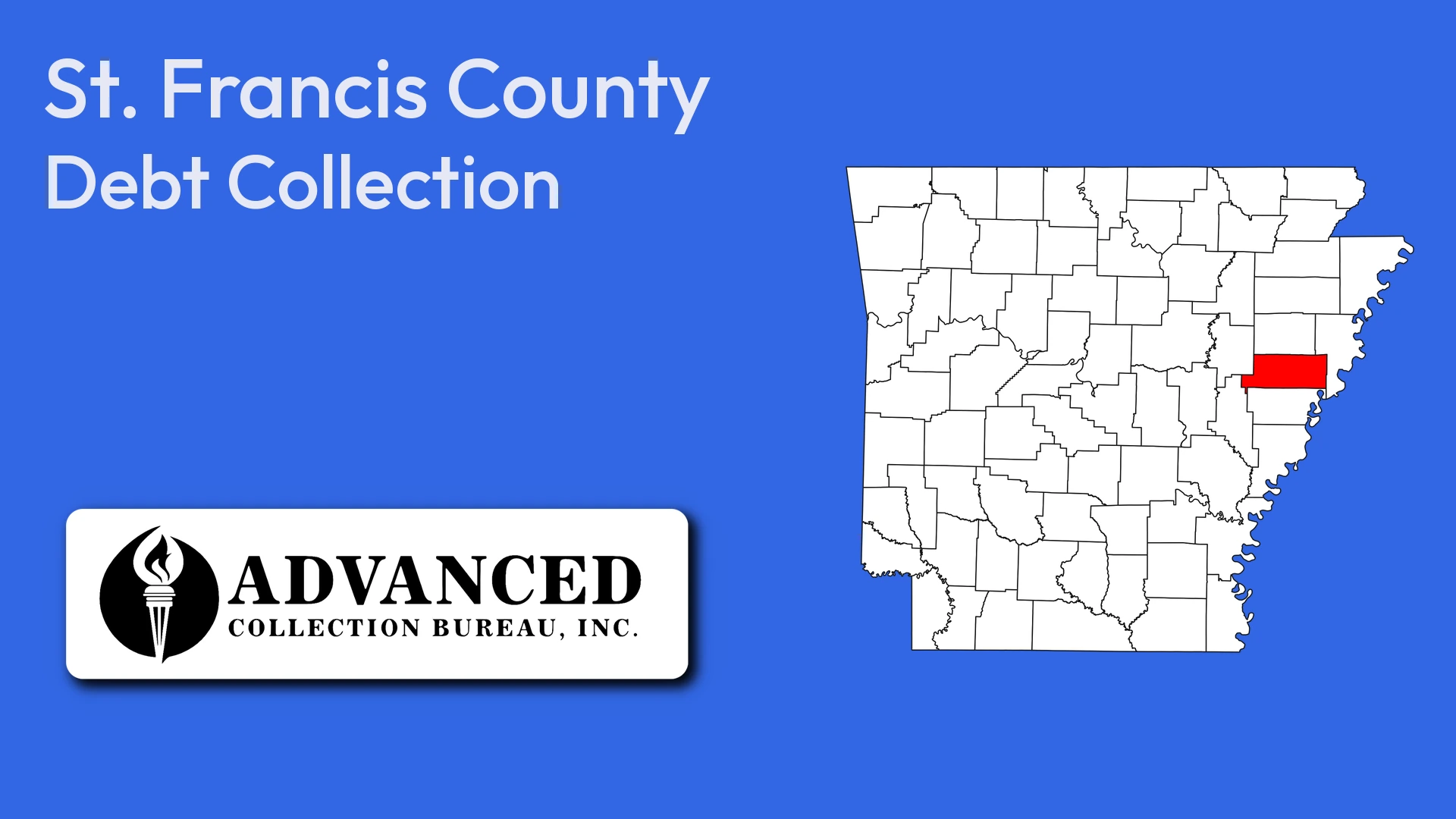 Map of Arkansas highlighting St. Francis County