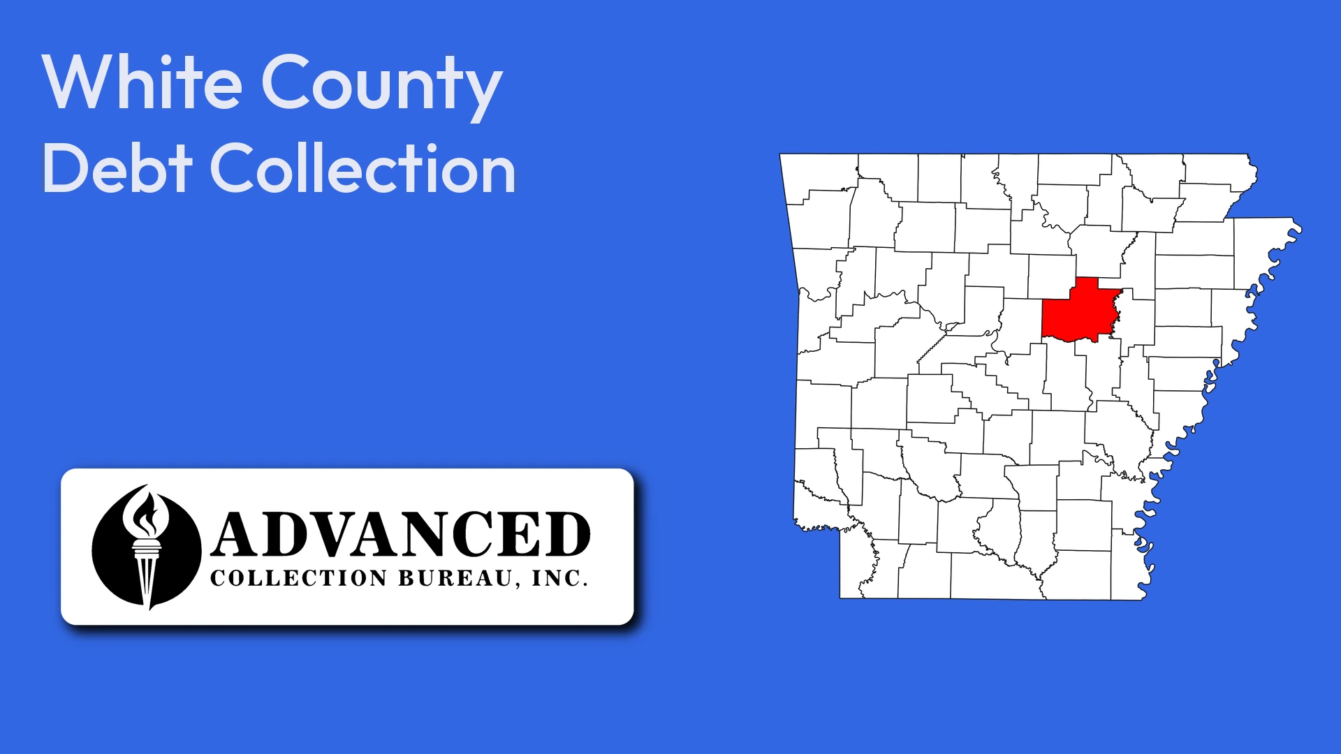Map of Arkansas highlighting White County