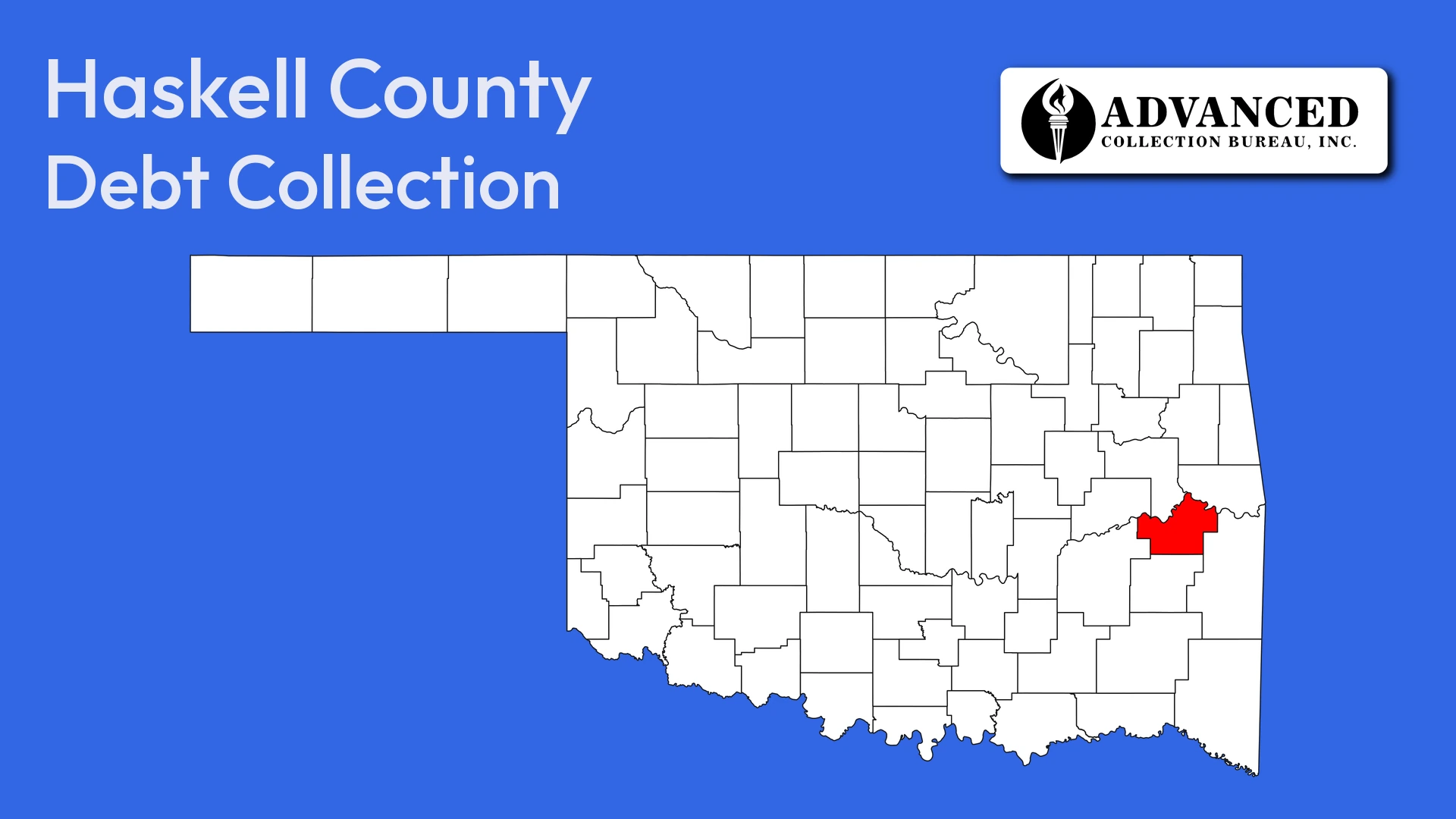 Map of Oklahoma highlighting Haskell County