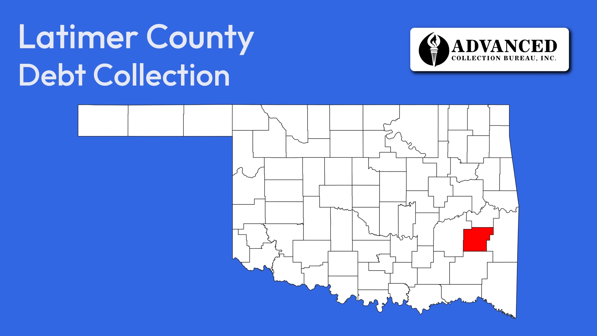 Map of Oklahoma highlighting Latimer County