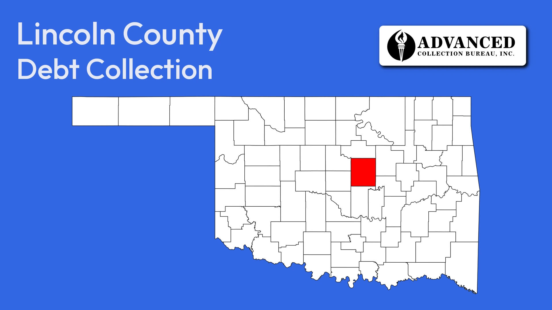 Map of Oklahoma highlighting Lincoln County