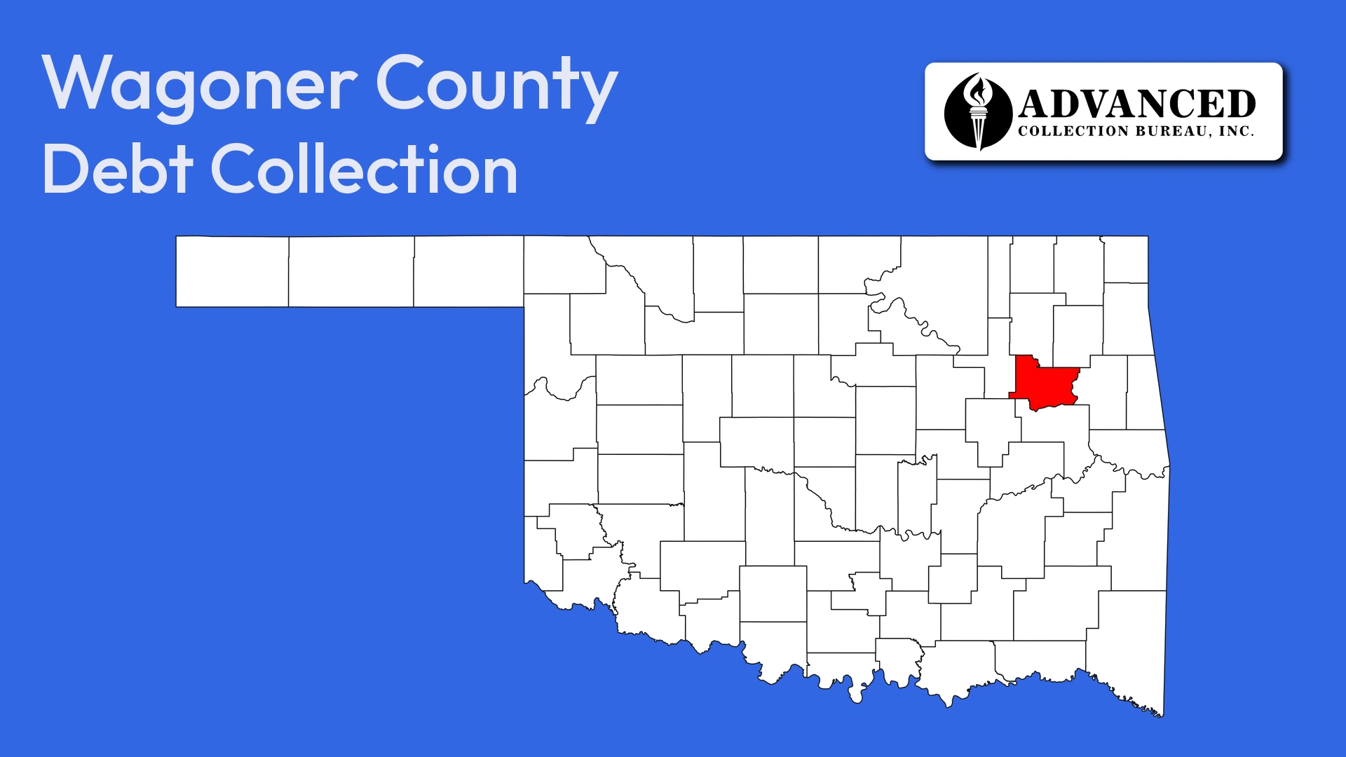 Map of Oklahoma highlighting Wagoner County