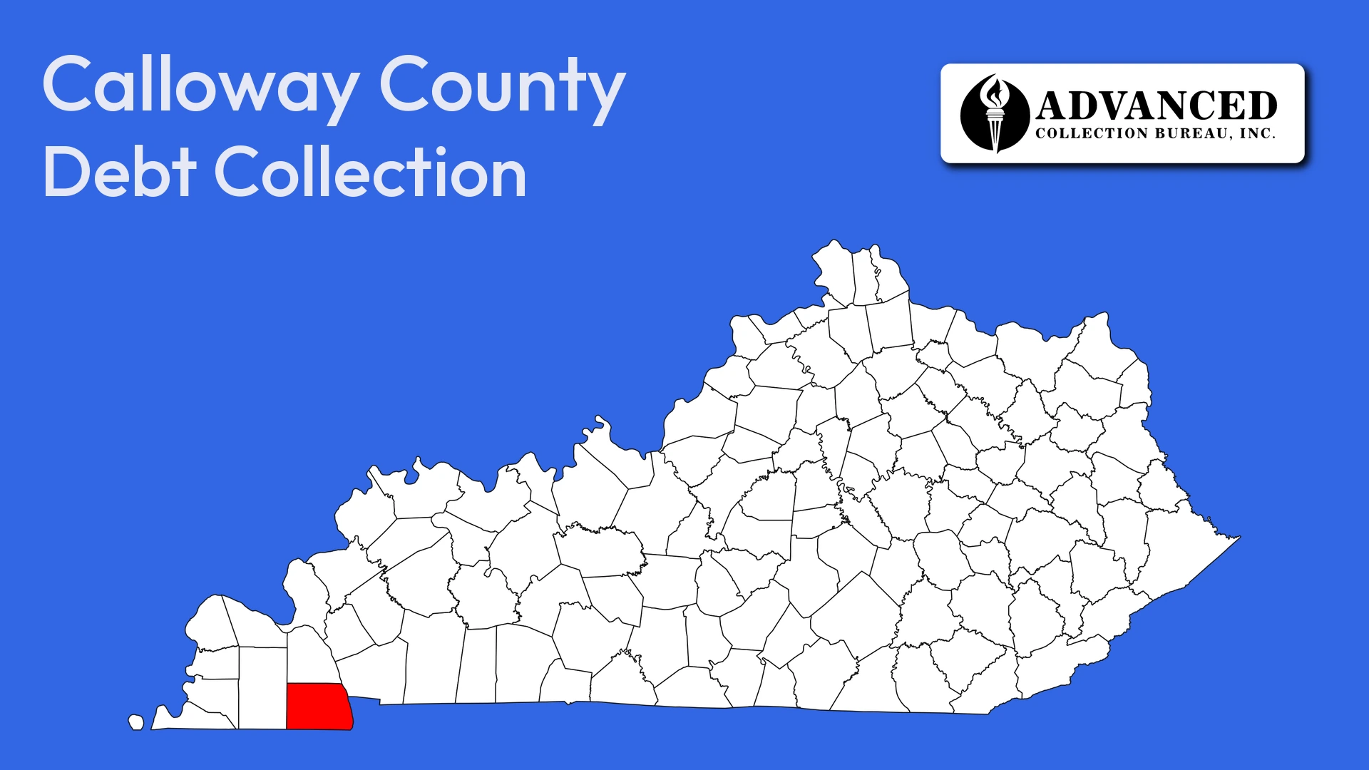Map of Kentucky highlighting Calloway County