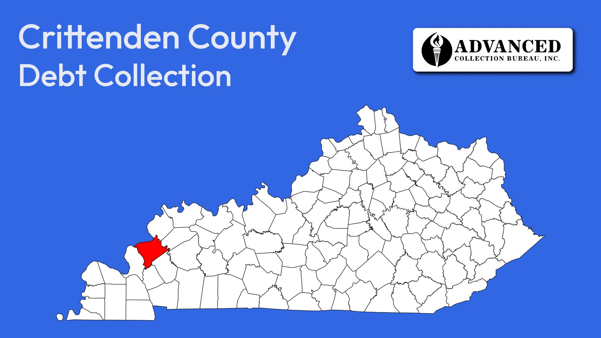 Map of Kentucky highlighting Crittenden County