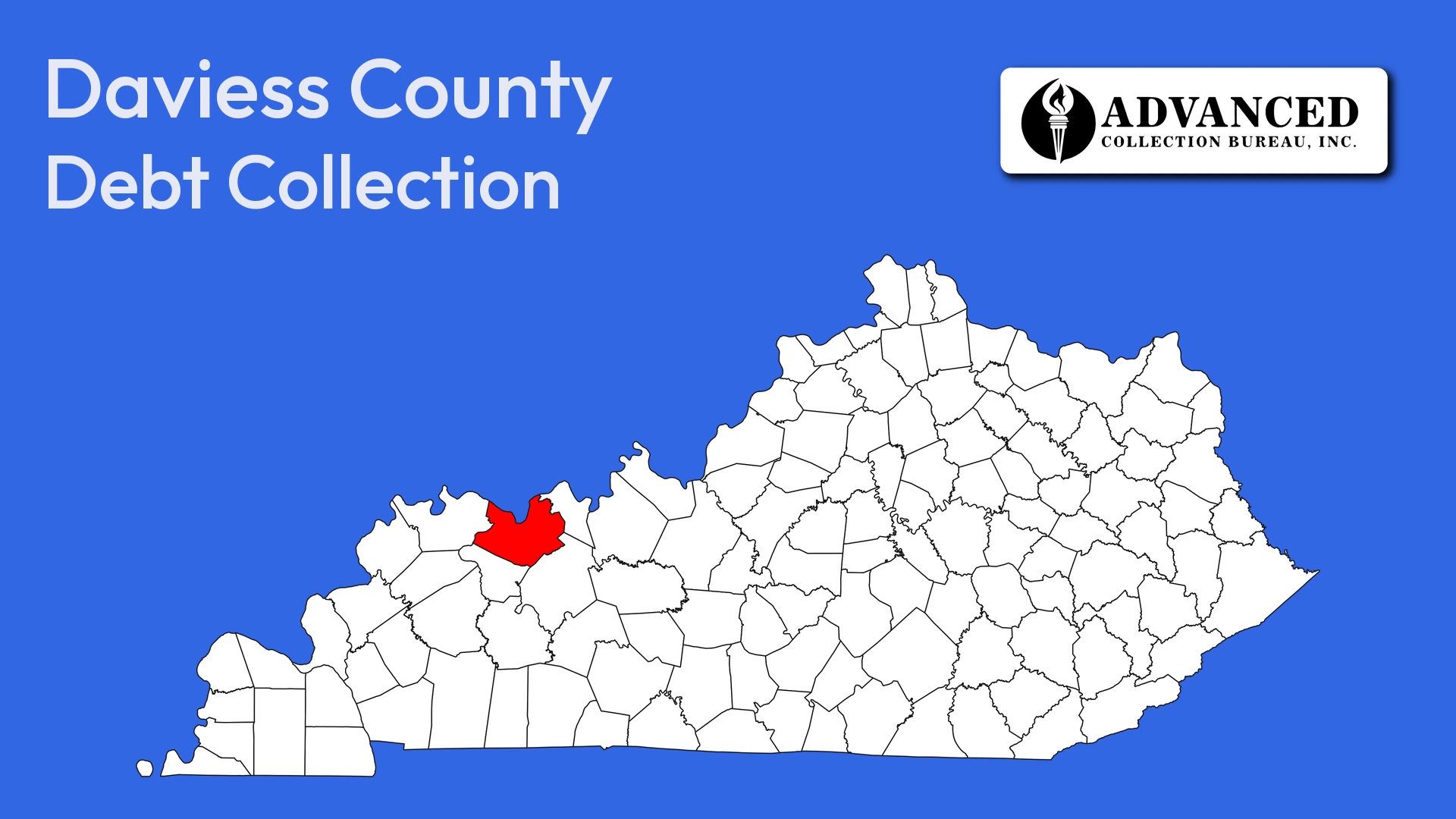 Map of Kentucky highlighting Daviess County