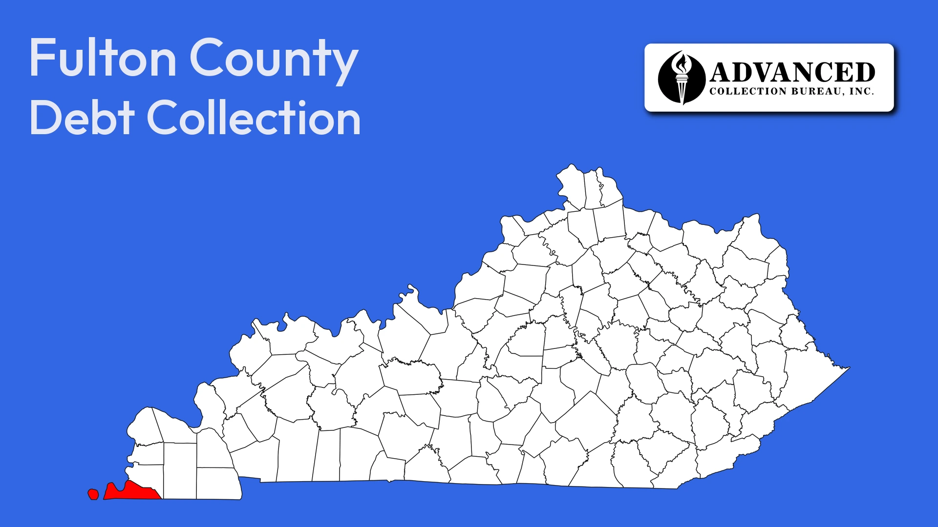Map of Kentucky highlighting Fulton County