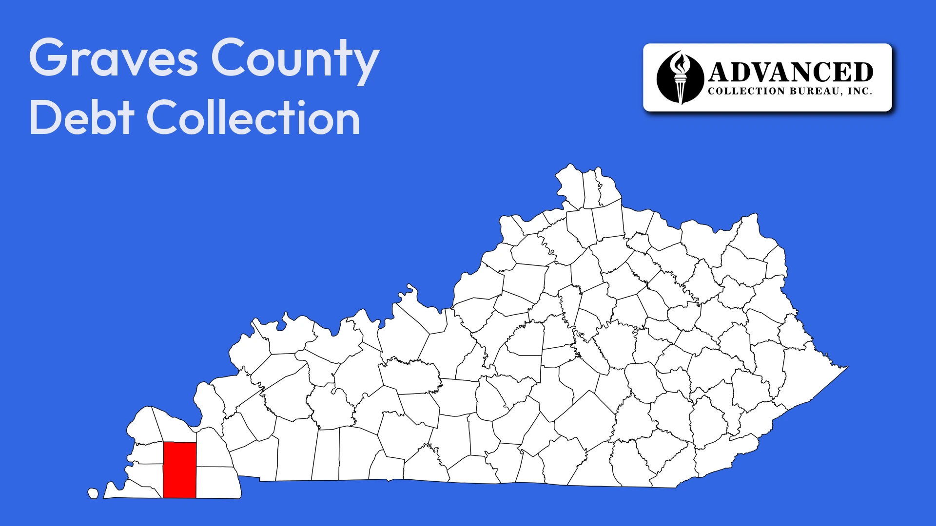 Map of Kentucky highlighting Graves County