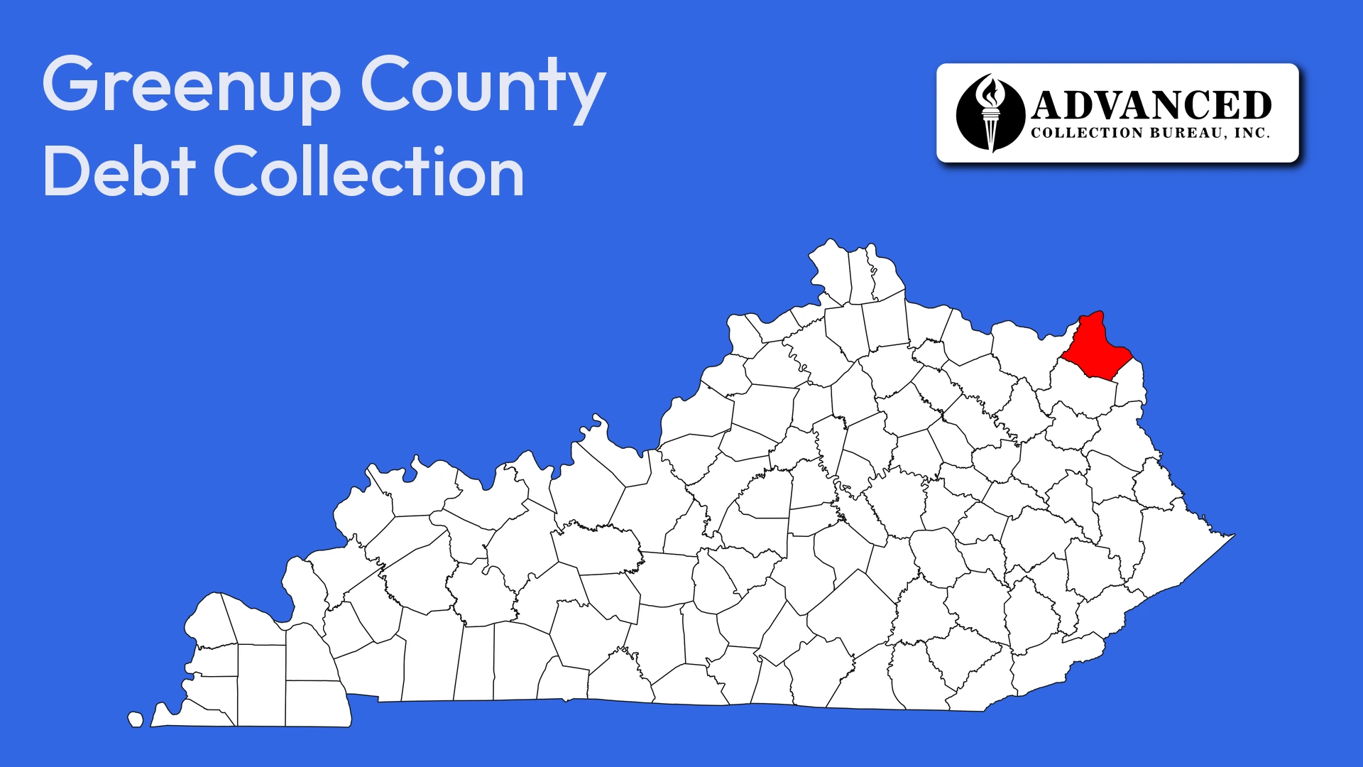 Map of Kentucky highlighting Greenup County