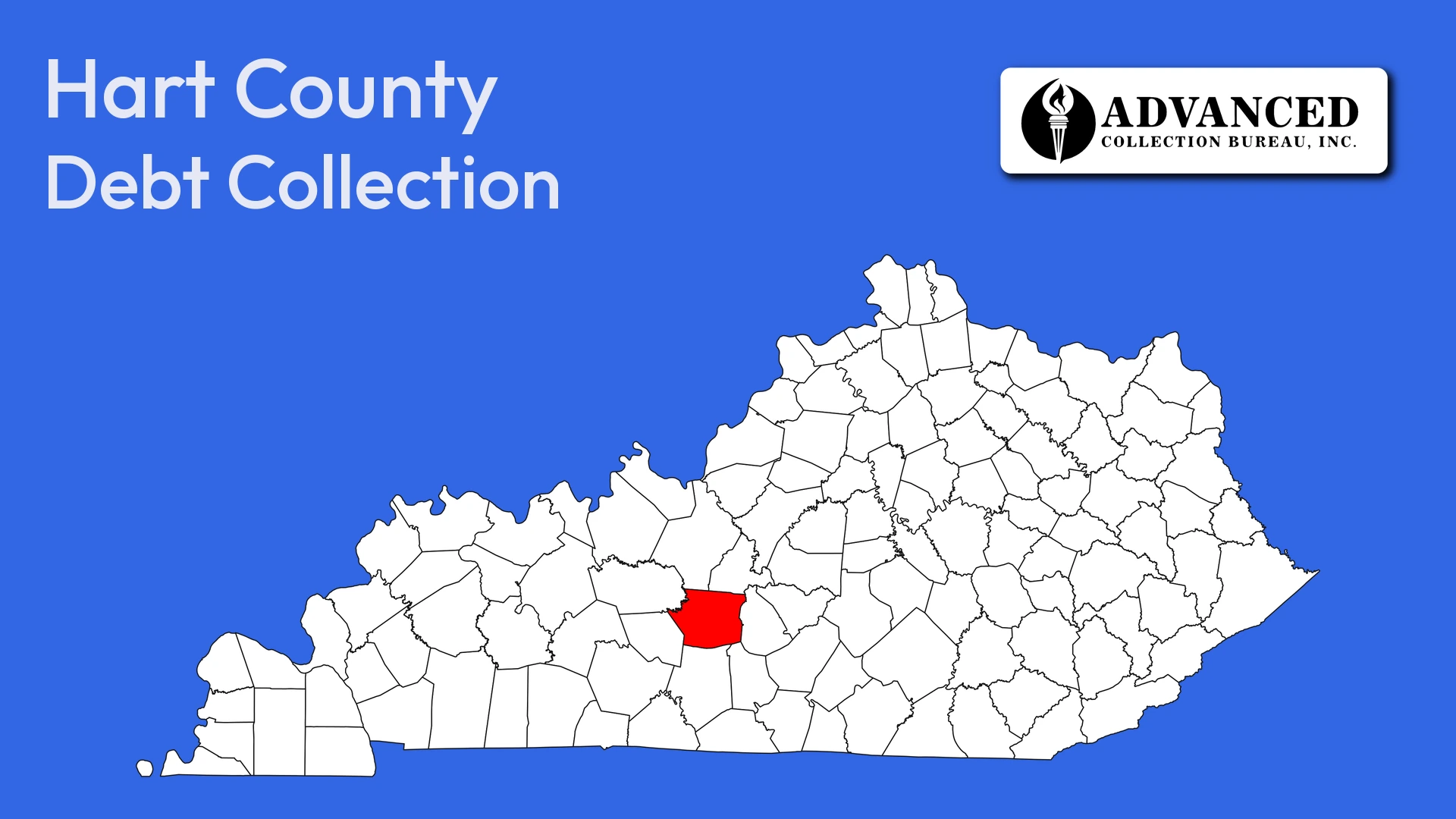 Map of Kentucky highlighting Hart County