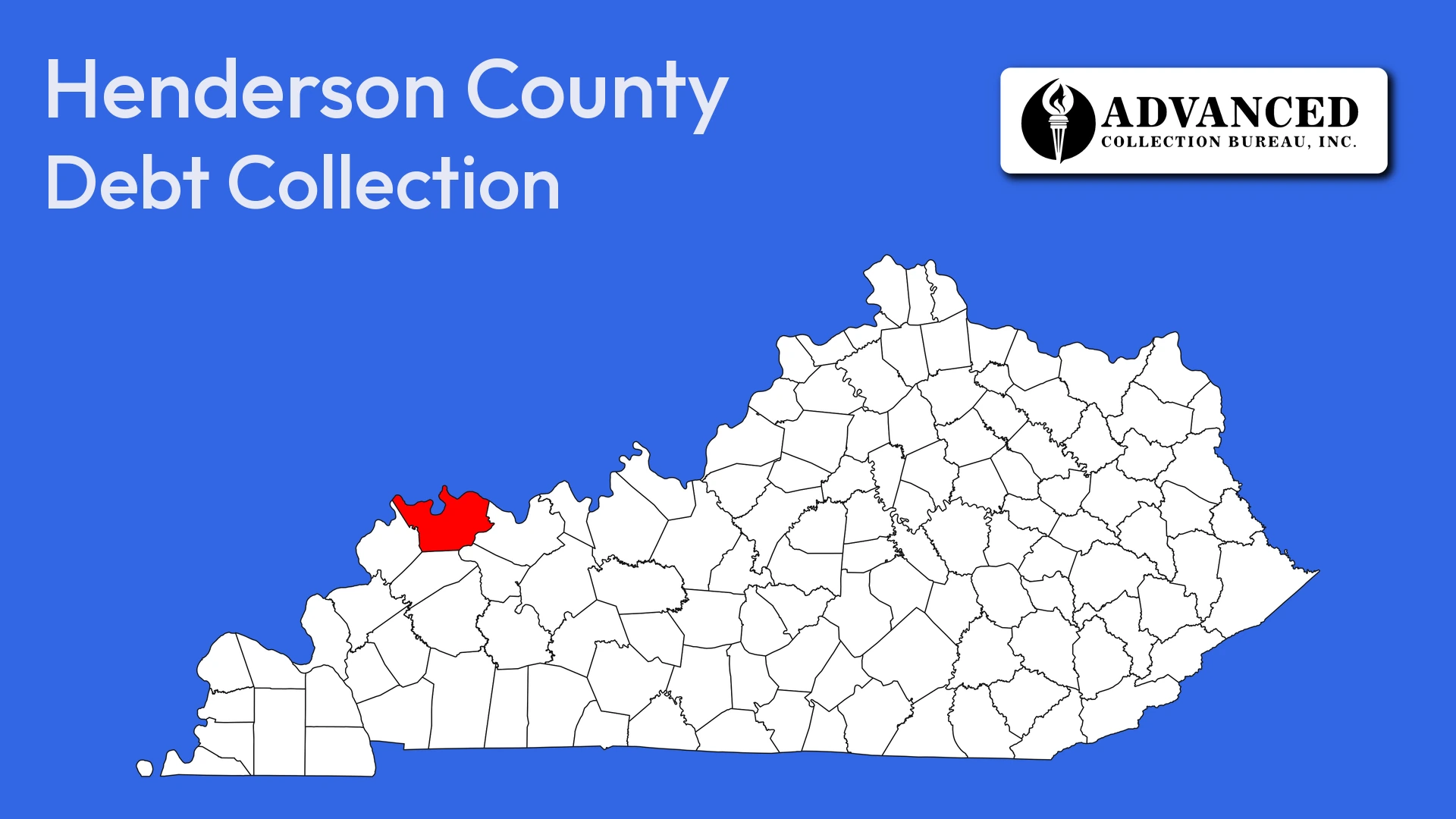 Map of Kentucky highlighting Henderson County