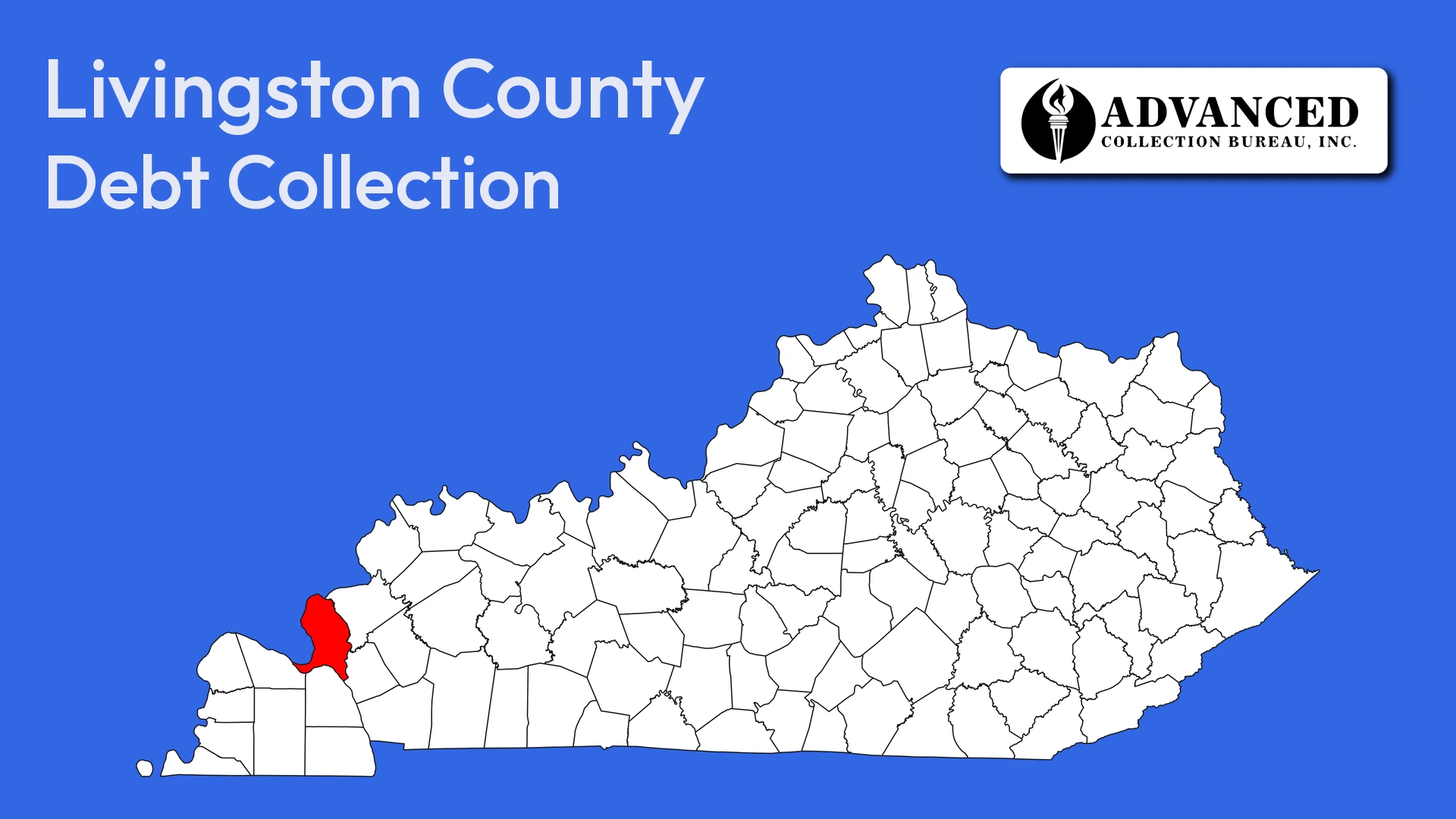 Map of Kentucky highlighting Livingston County