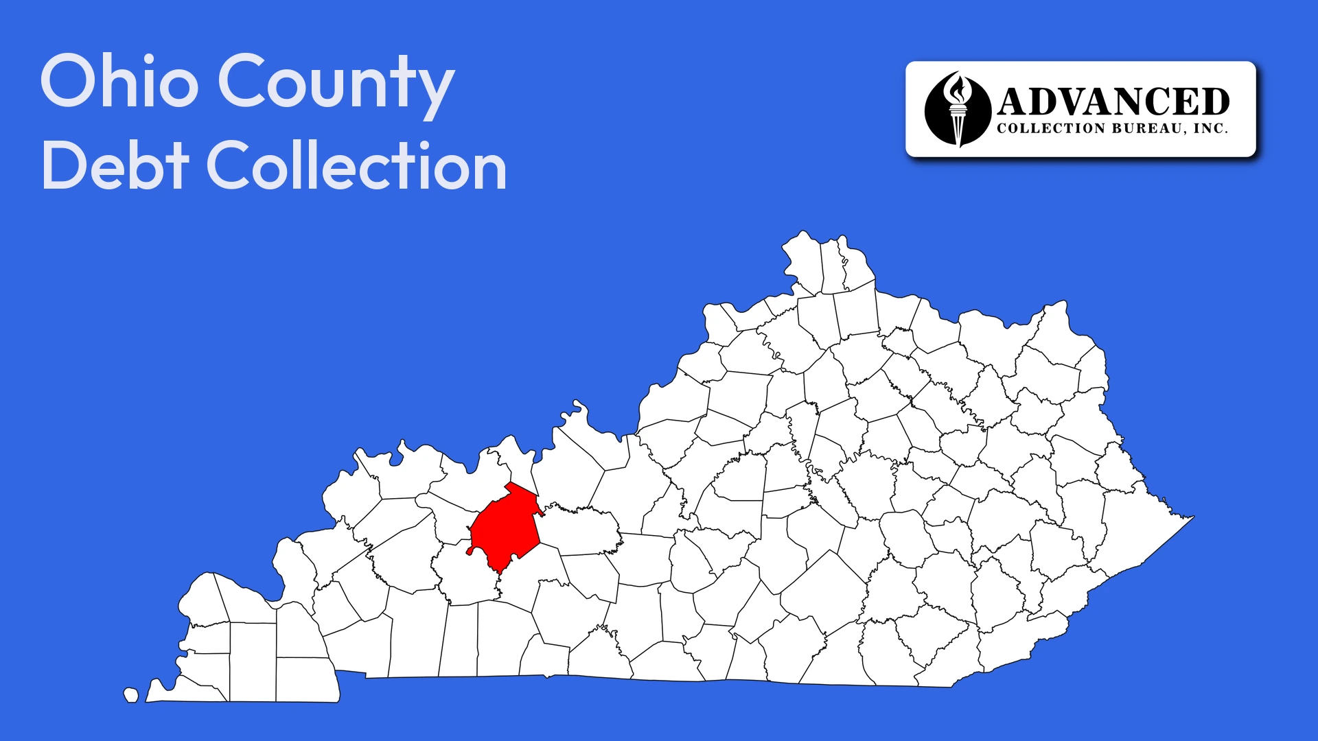 Map of Kentucky highlighting Ohio County