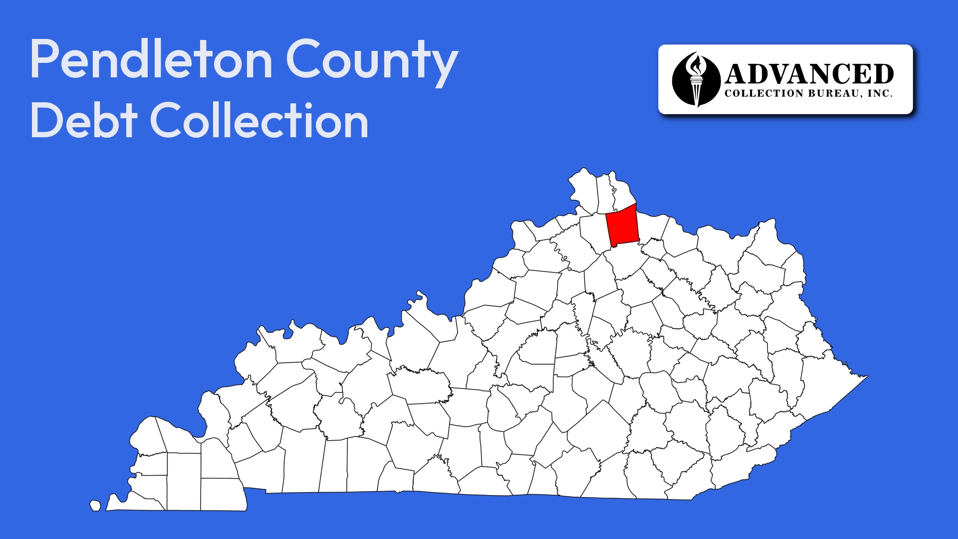 Map of Kentucky highlighting Pendleton County