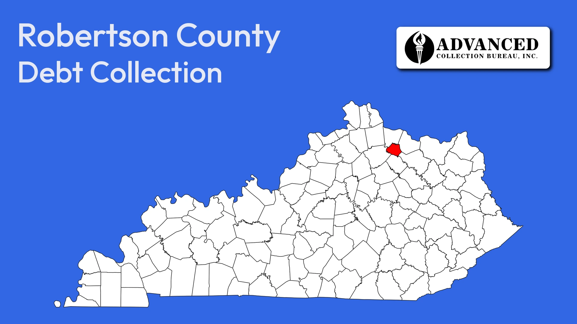 Map of Kentucky highlighting Robertson County