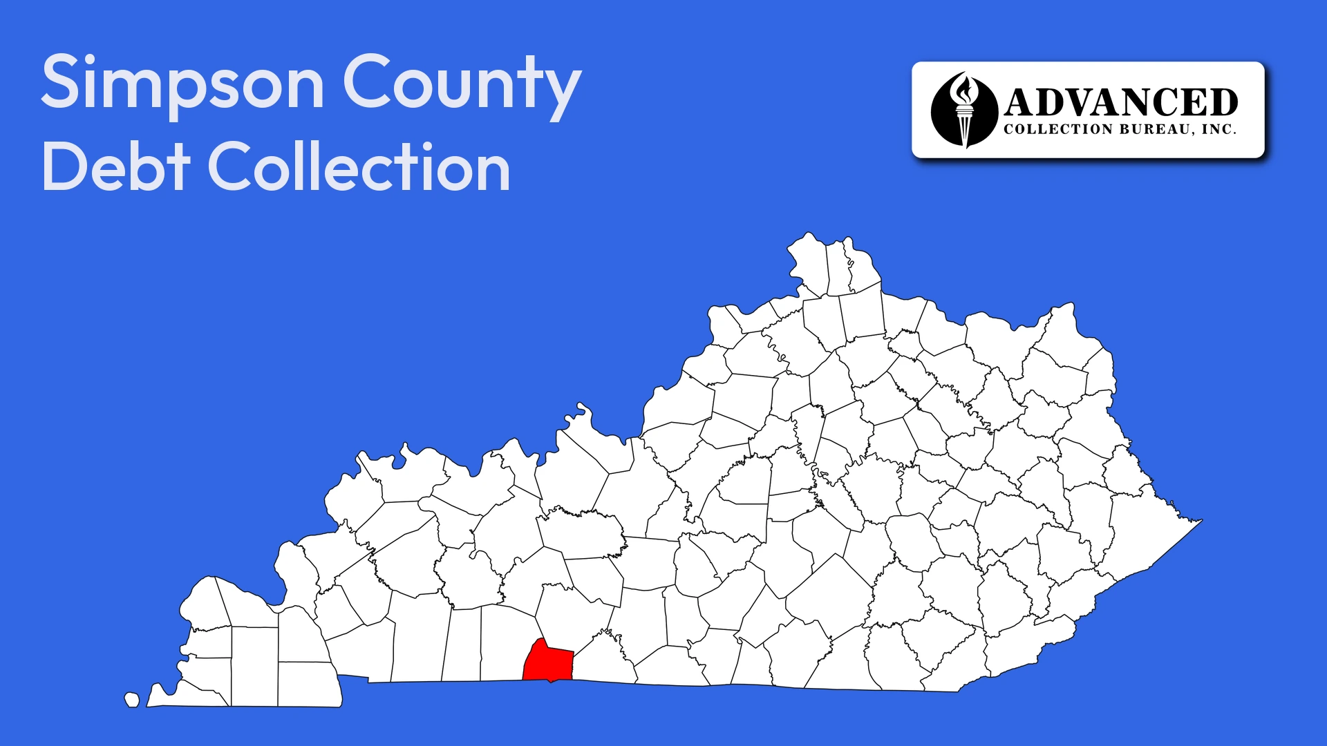 Map of Kentucky highlighting Simpson County
