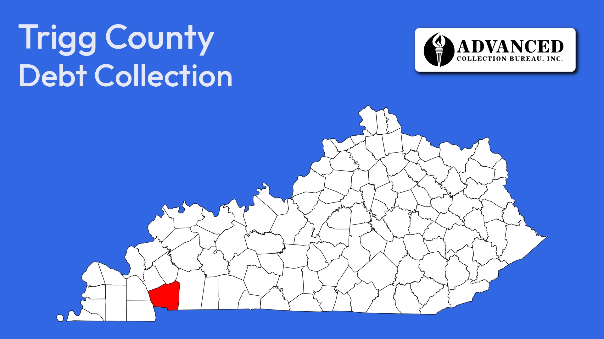 Map of Kentucky highlighting Trigg County