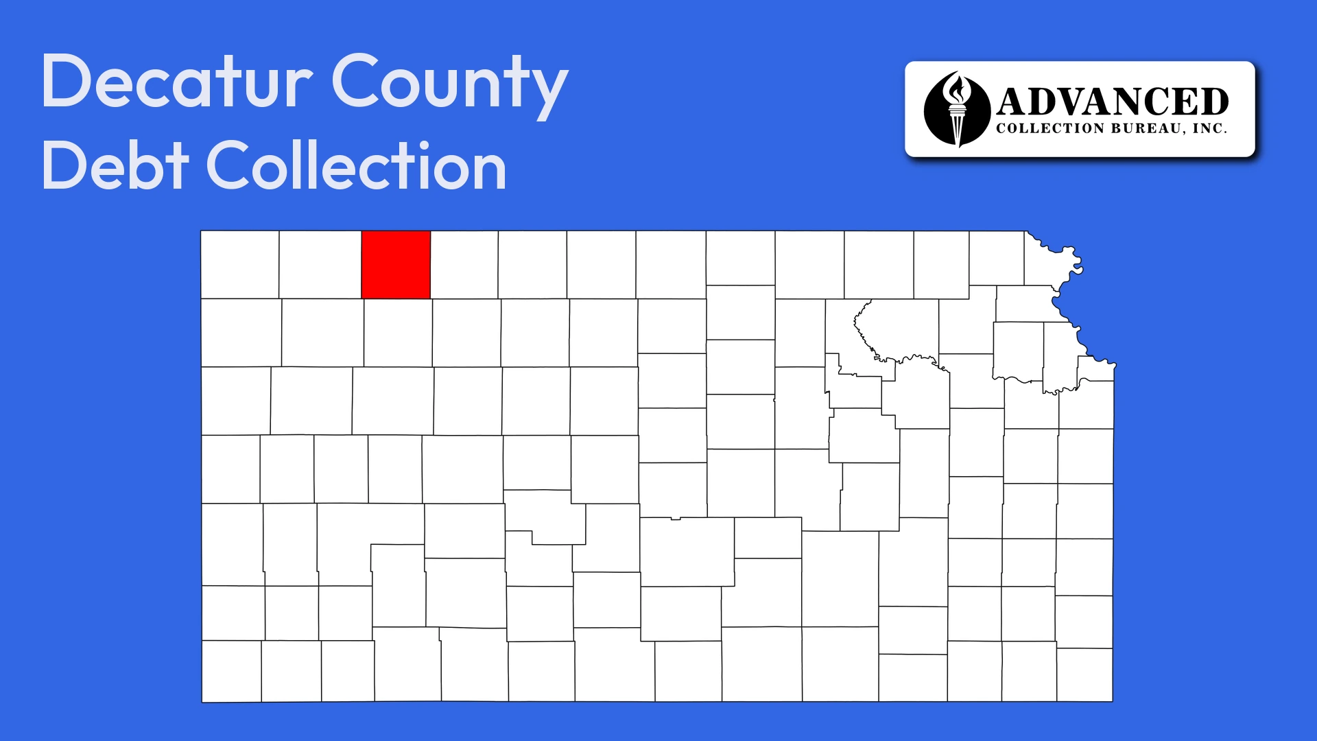 Map of Kansas highlighting Decatur County